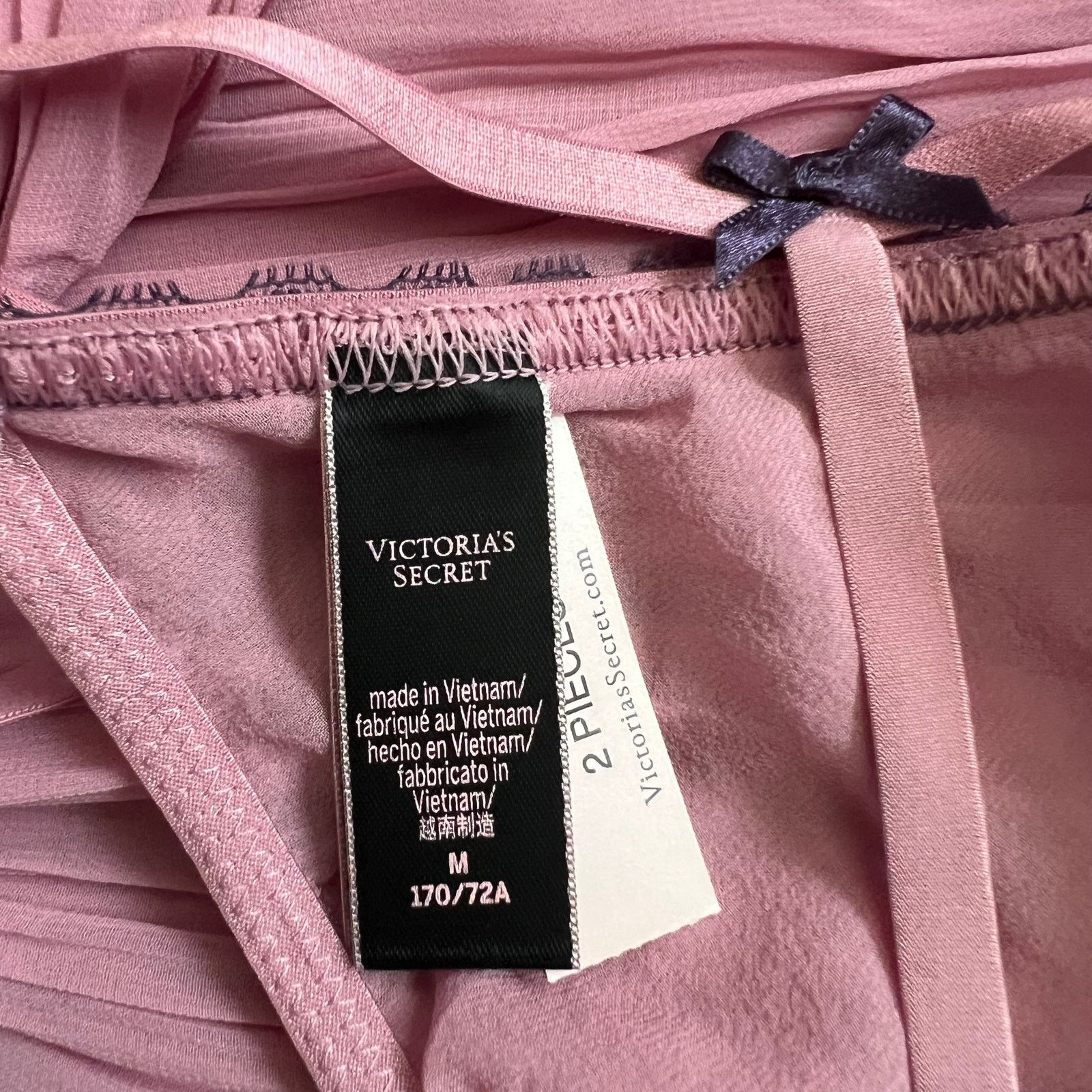 Victoria's Secret Victoria's Secret Very Sexy Muave Pleated Babydoll Set, M Size ONE SIZE - 10 Thumbnail
