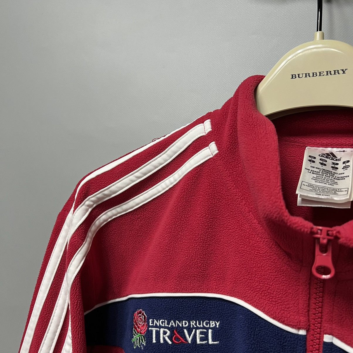 Adidas × Vintage Adidas British Irish Lions Training Fleece Jacket Rugby Zip Size US L / EU 52-54 / 3 - 8 Thumbnail