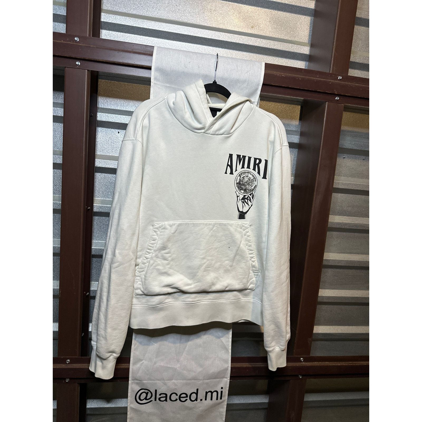 最安値 AMIRI Crystal Splash Logo Sweatshirt AMIRI Crystal Splash Logo Sweatshirt Black/Blue Men's - US