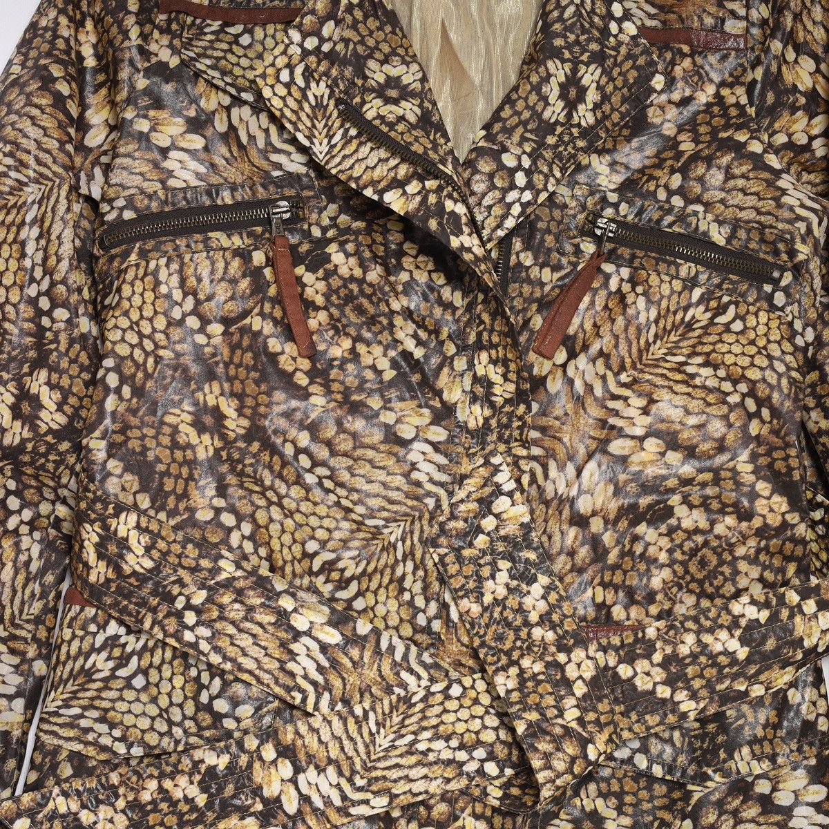 Just Cavalli Just Cavalli Roberto Nylon Light Zip Jacket Printed Pattern Size XS / US 0-2 / IT 36-38 - 4 Thumbnail