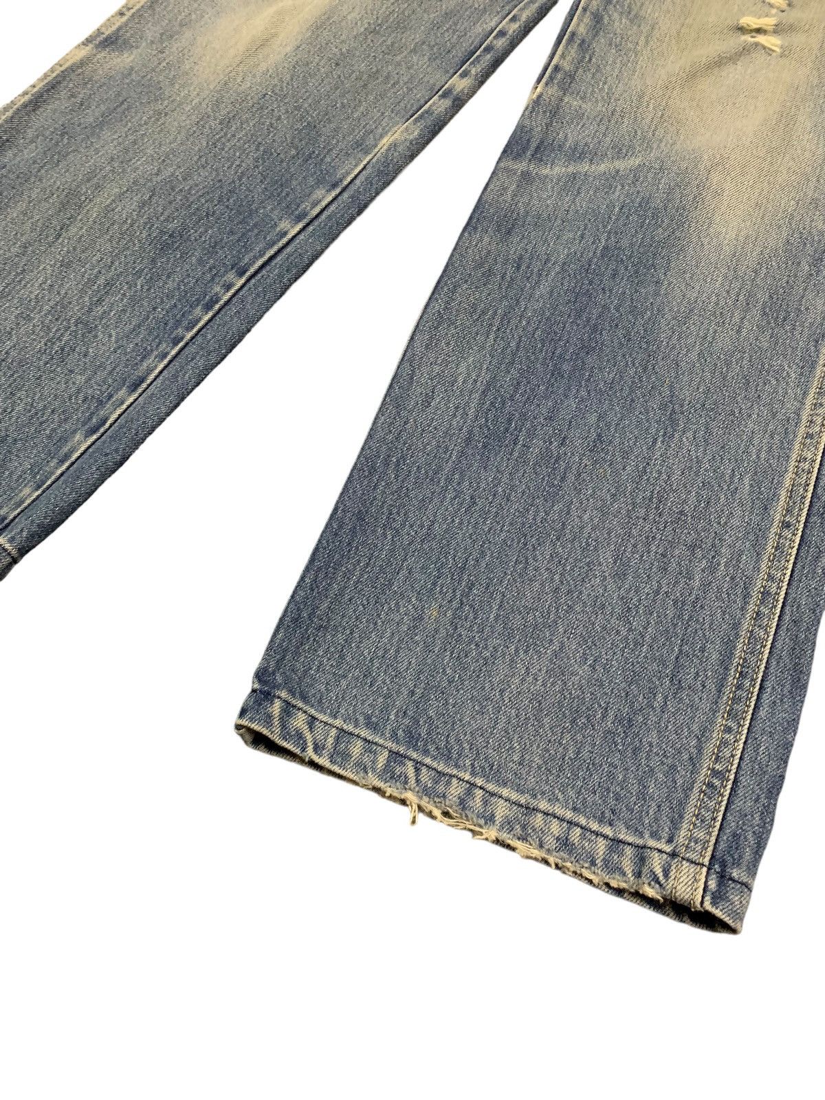 Johnbull Vintage Japanede Brand Kojima Mud Wash Baggy Ripped Jeans Size US 31 - 11 Thumbnail