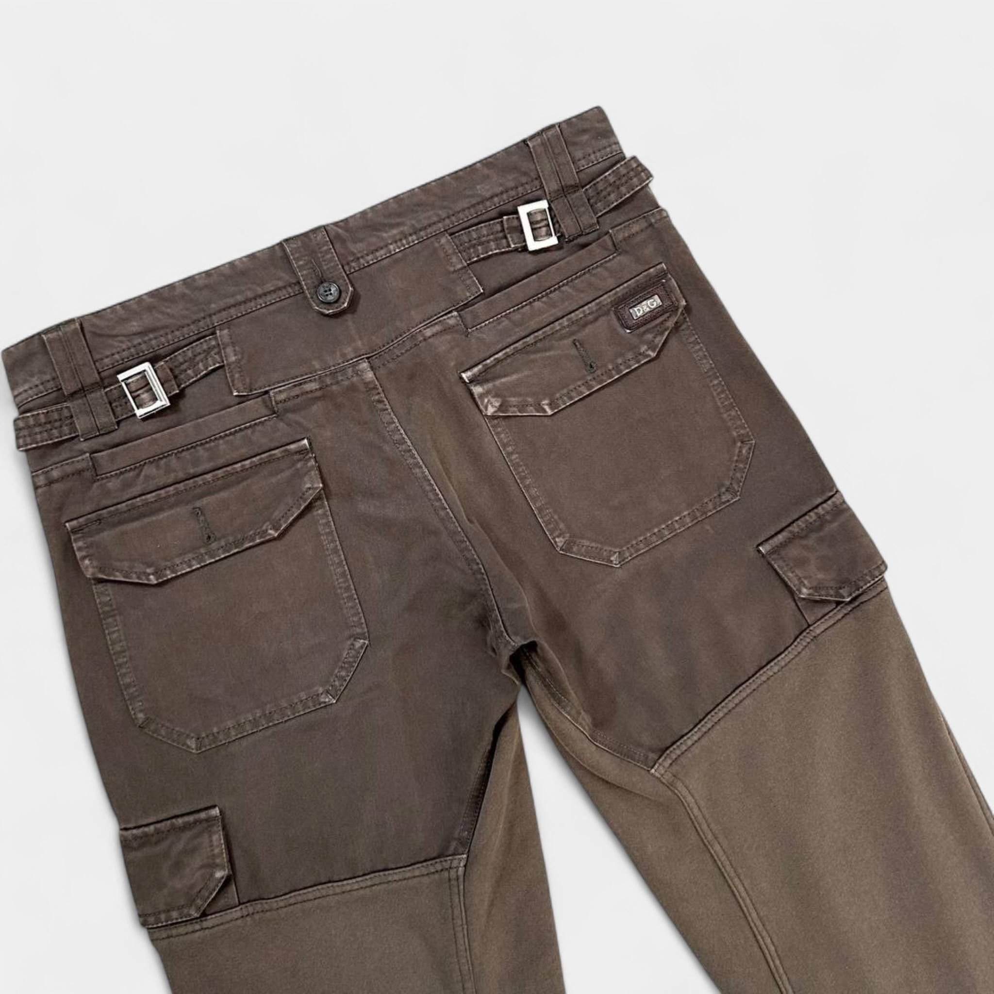 Dolce & Gabbana Dolce Gabbana Cargo Hybrid Brown Sweatpants Size US 32 / EU 48 - 6 Thumbnail