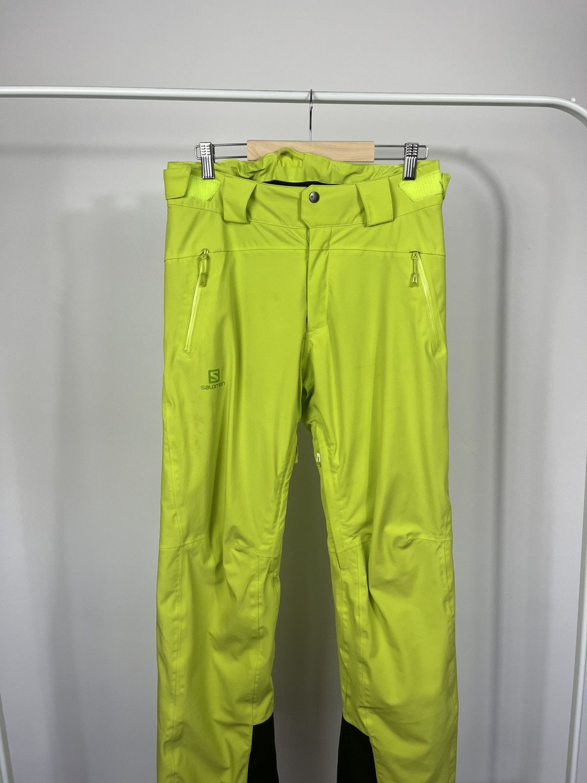 Salomon Salomon Ski Pants Yellow Snow Outdoor S AdvancedSkin Dry Size US 30 / EU 46 - 2 Thumbnail