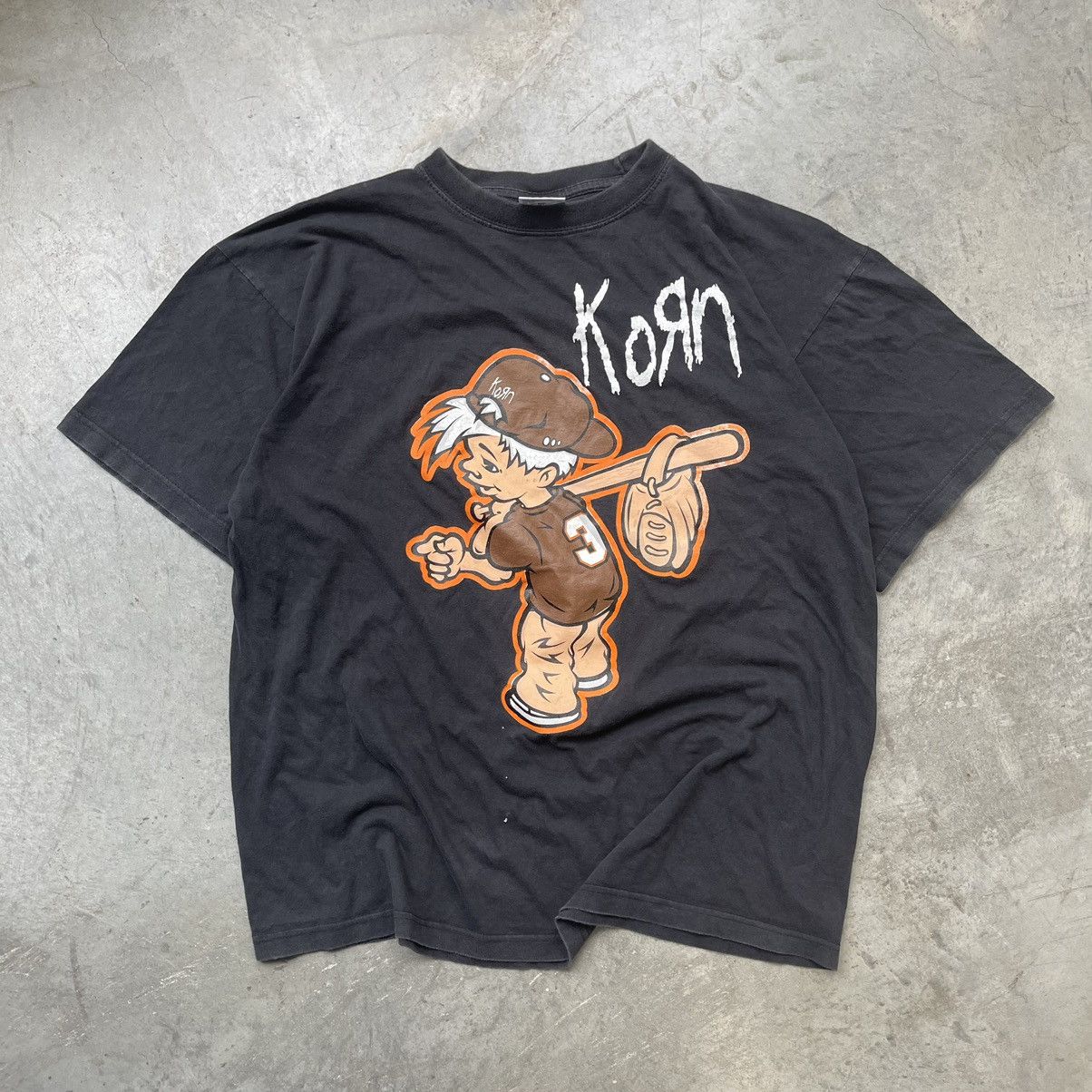 image of Crazy Vintage Korn Children Of The Korn Euro T Shirt Rare in Black, Men's (Size XL)