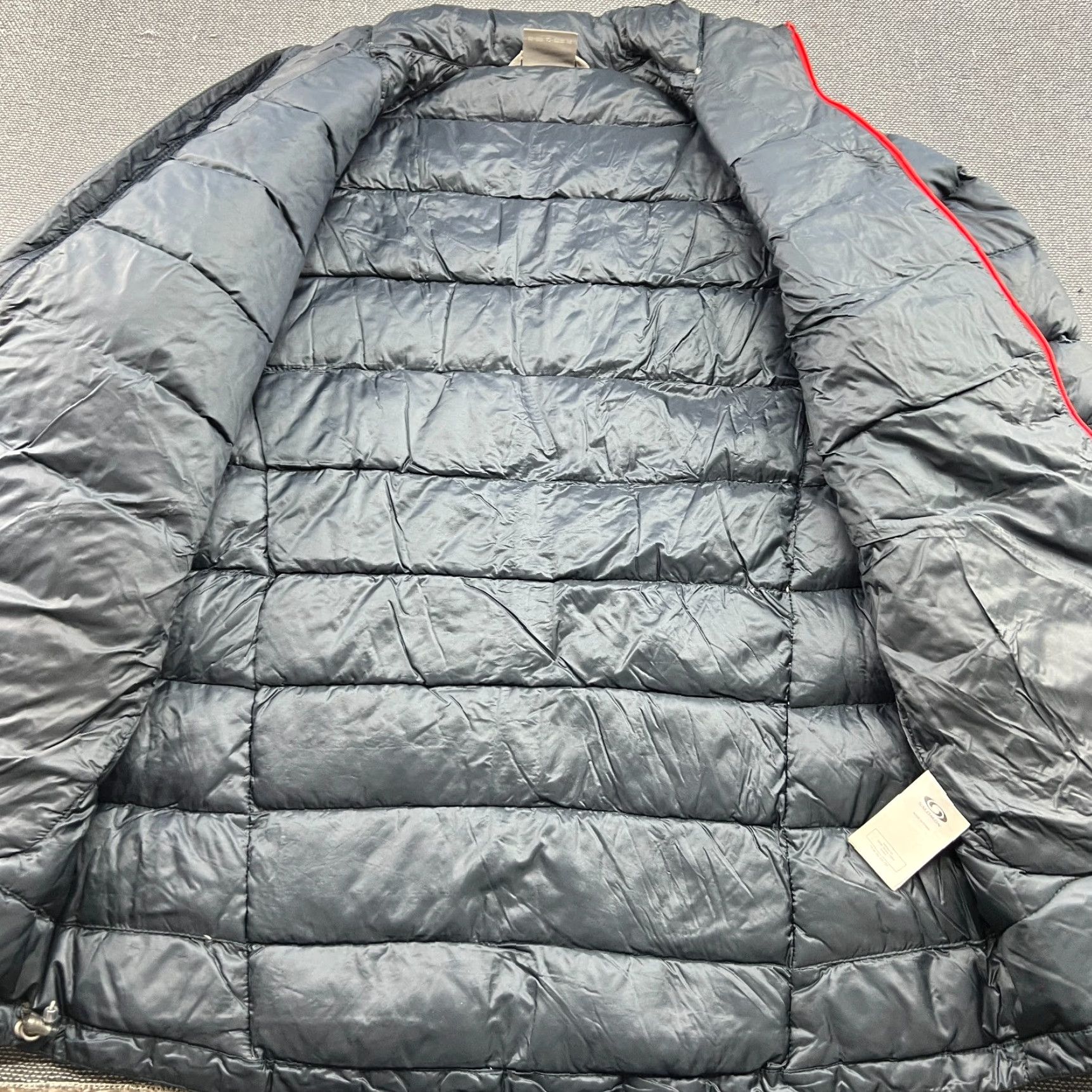 Salomon Salomon Minim Pertex Down Jacket Mens Medium Gray Full Zip Puffer Hoodie Size US M / EU 48-50 / 2 - 6 Thumbnail