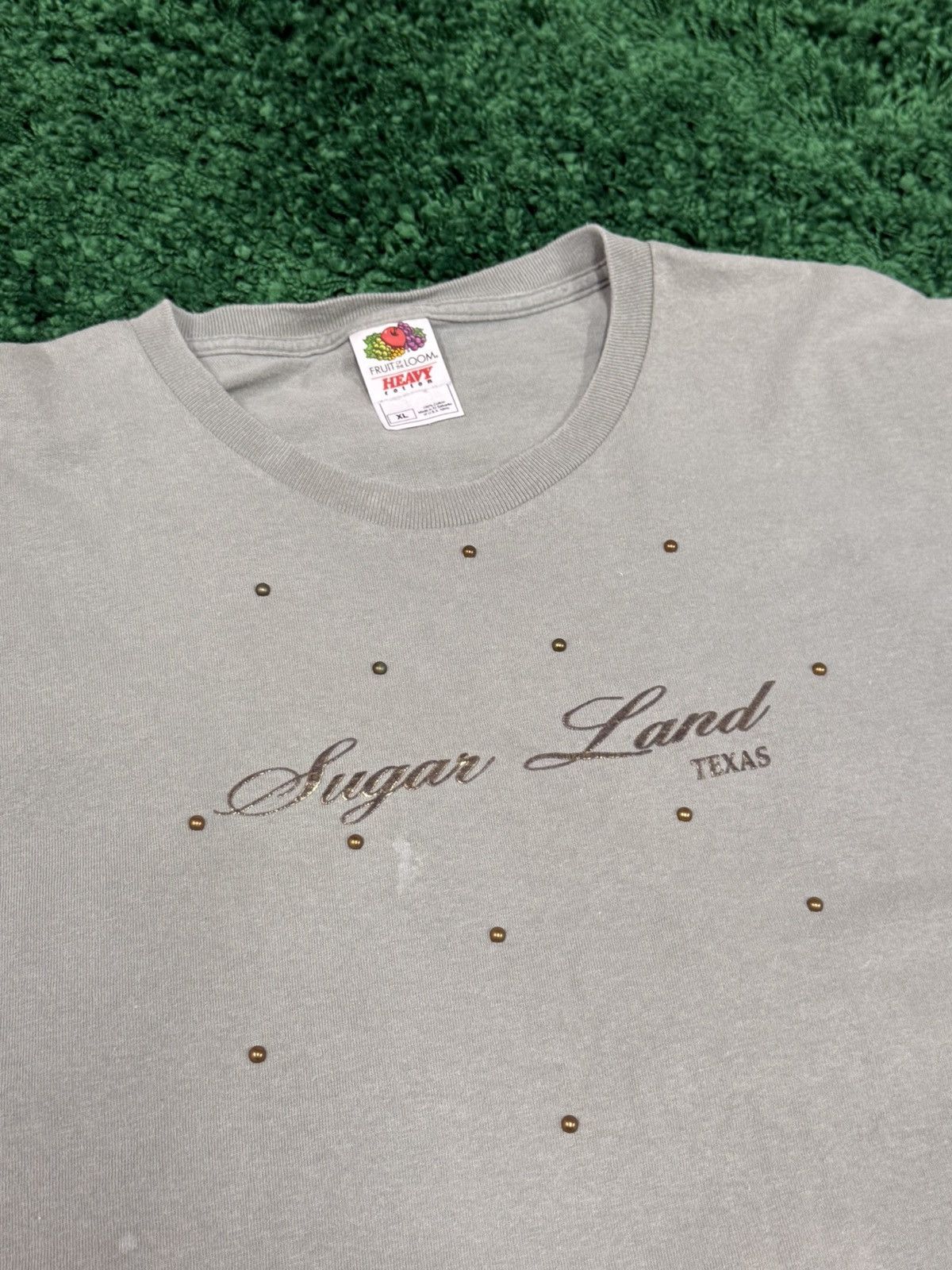 Vintage Vintage Sugar Land Texas City Houston Studded Logo Tee XL Size US XL / EU 56 / 4 - 3 Thumbnail