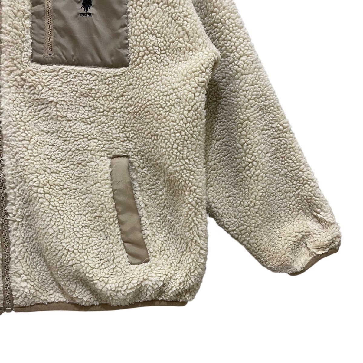Polo Ralph Lauren × U.S. Polo Assn. US Polo Assn Shearling Deep Pile Zipper Jacket Size US L / EU 52-54 / 3 - 5 Thumbnail