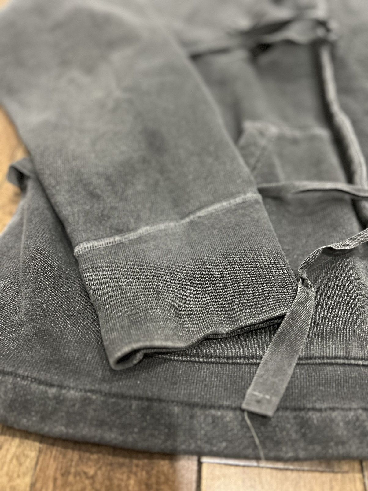 Unused Oil Wash Grey Kimono Tie Bondage Hoodie by Unused Size US M / EU 48-50 / 2 - 8 Thumbnail