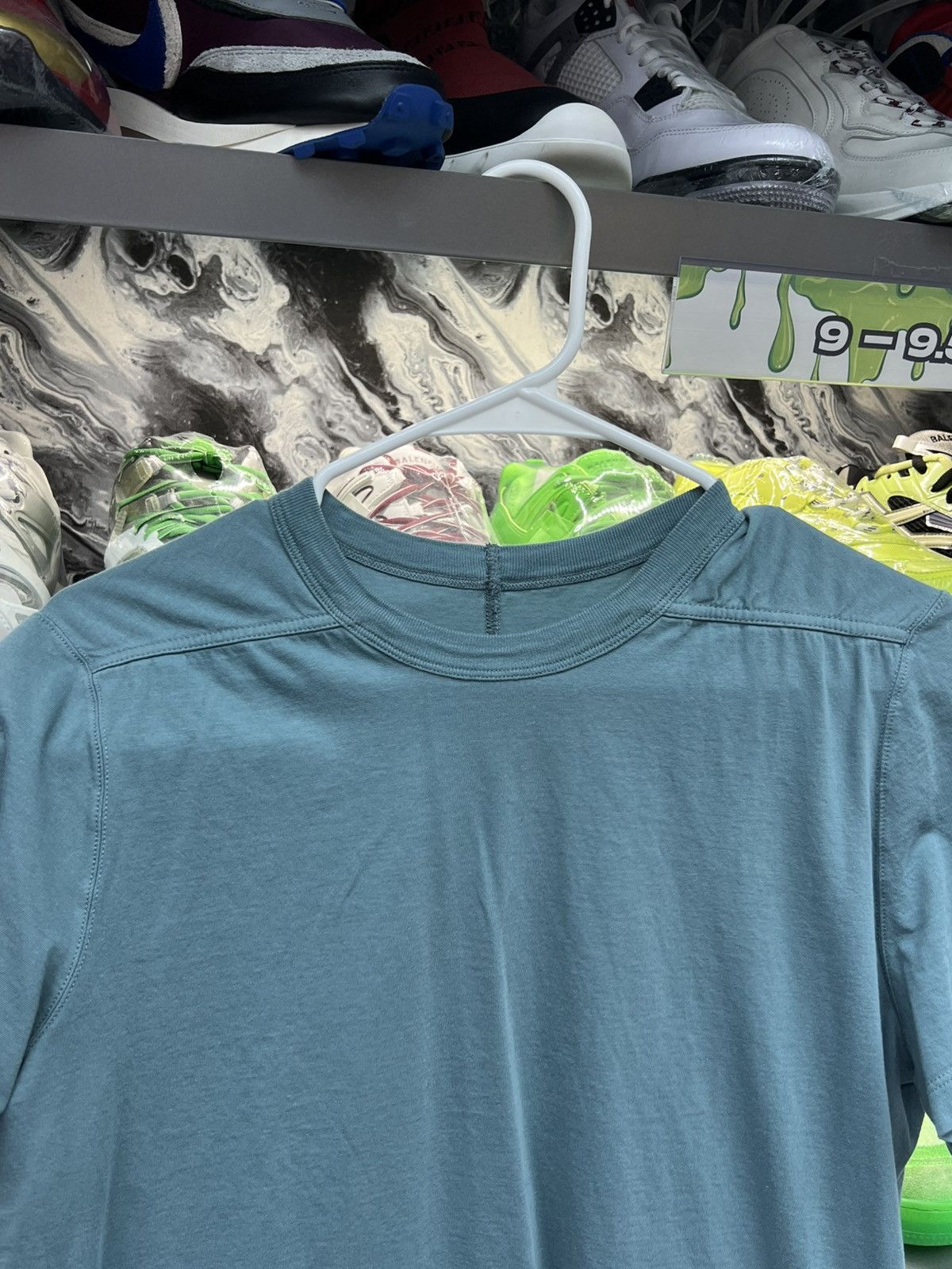Rick Owens Rick Ownes Teal Tee Shirt Size US L / EU 52-54 / 3 - 4 Thumbnail