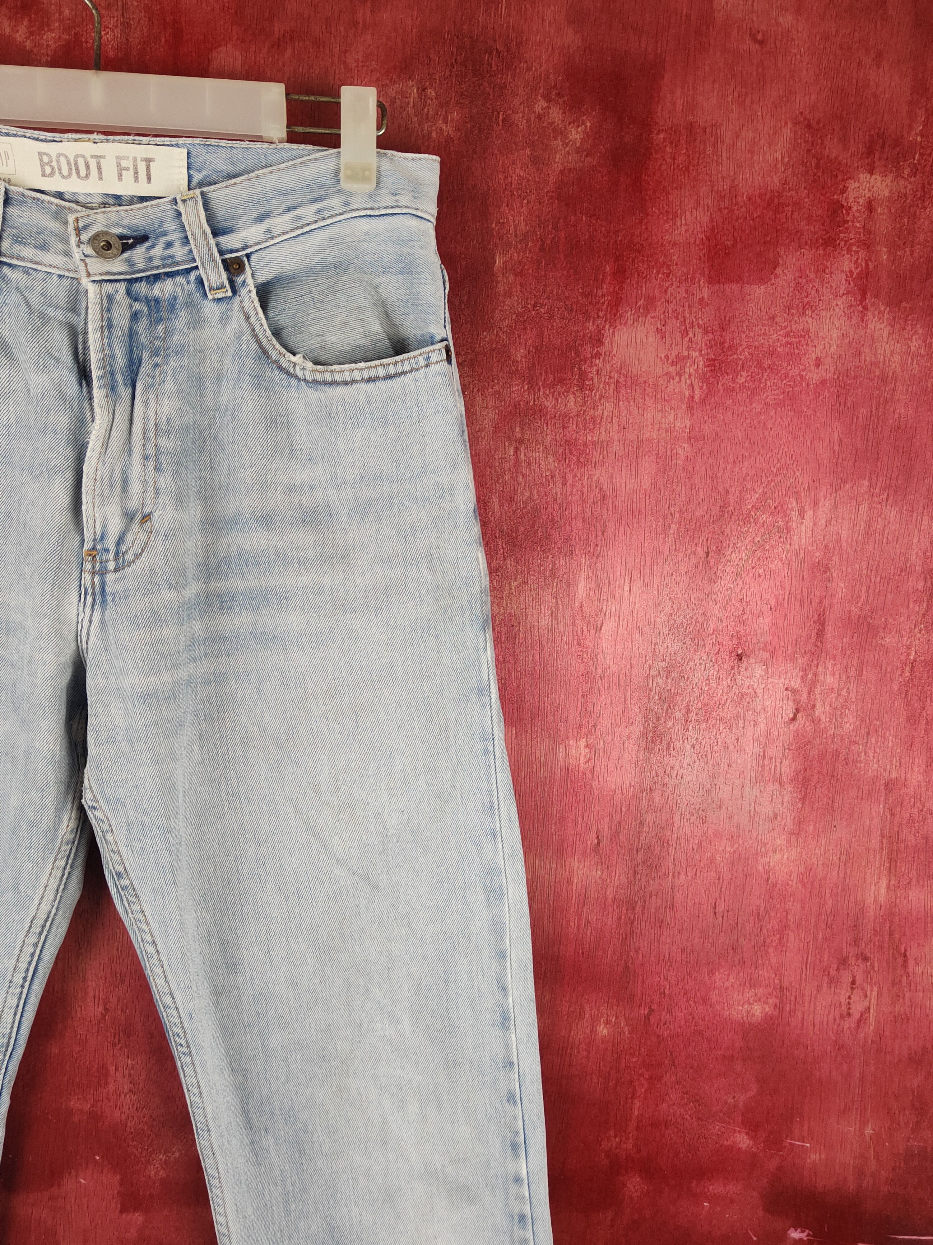 Gap GAP Blue Faded Distressed Ripped Jeans #1666 Size US 30 / EU 46 - 5 Thumbnail