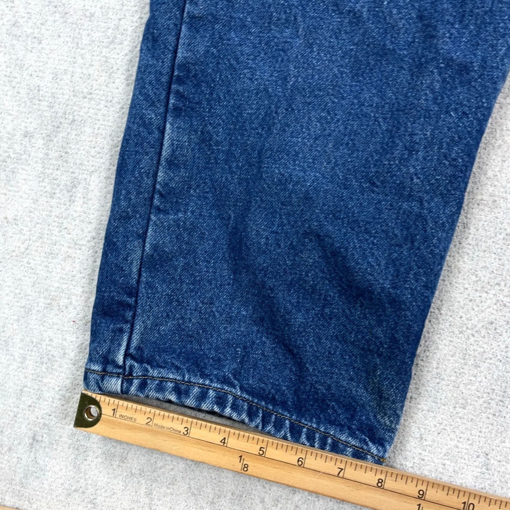 Carhartt Carhartt Jeans Mens 34x31 Blue Relaxed Fit 5-Pocket Denim Straight Leg Workwear Worn Vintage No Size US 34 / EU 50 - 6 Thumbnail