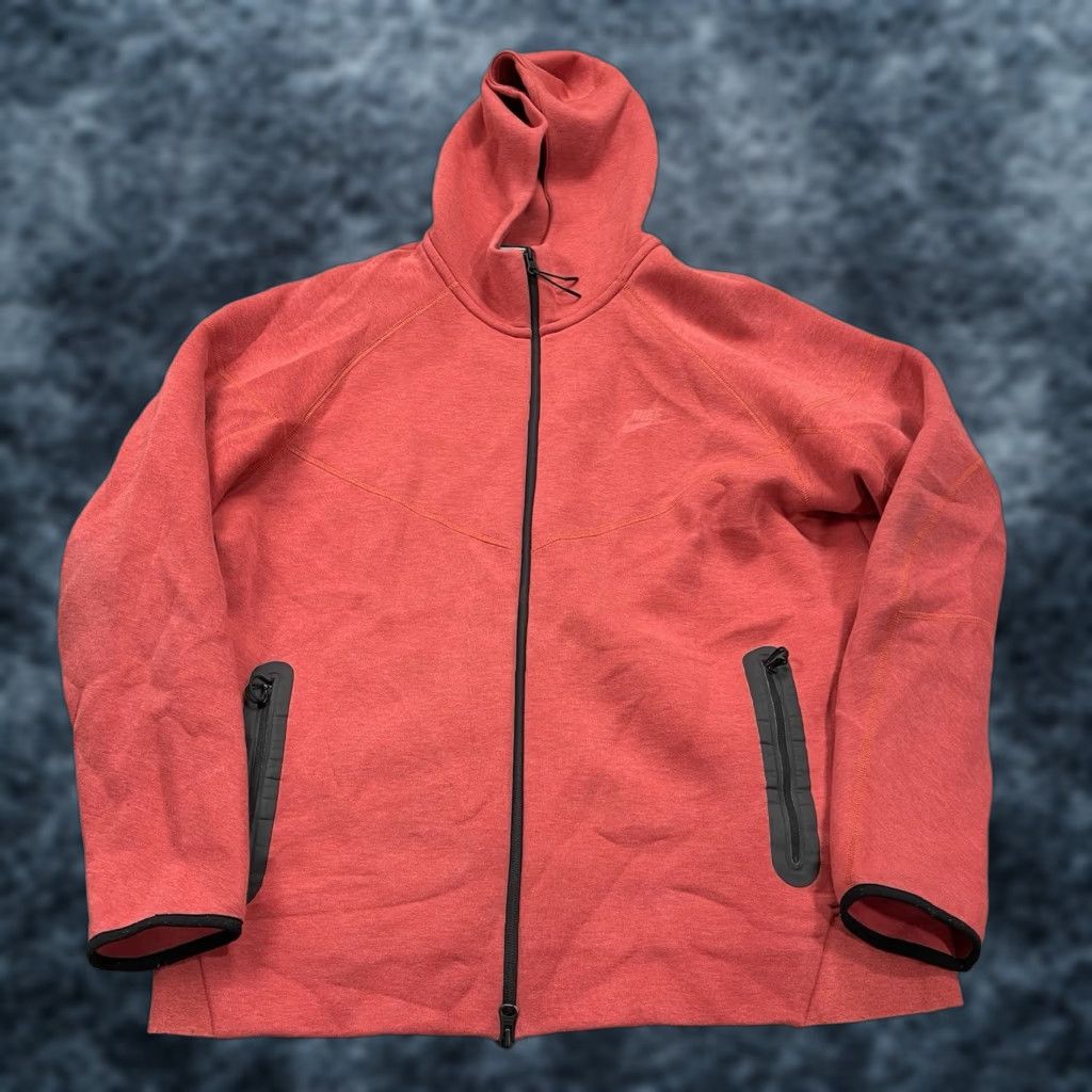 Nike Nike Tech Hoodie Mens XL Red Sportswear Full Zip Hoodie NSW Size US XL / EU 56 / 4 - 1 Thumbnail