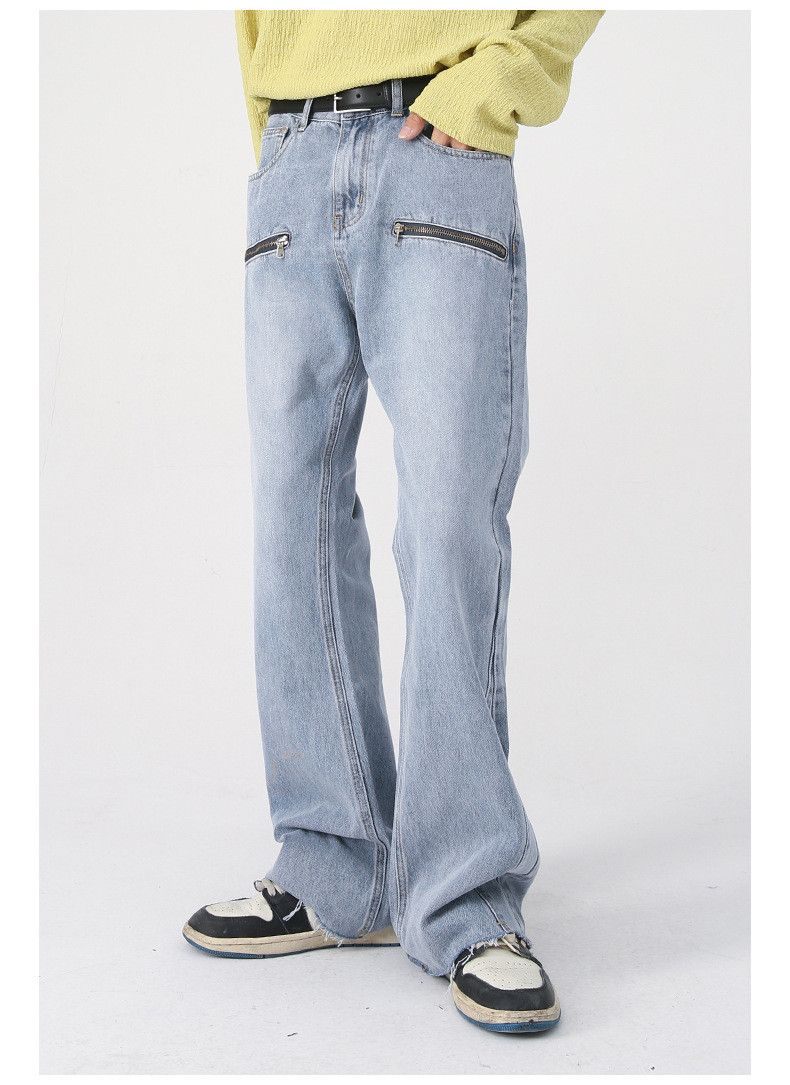 Japanese Brand Washed distressed bootcut jeans y2k Size US 32 / EU 48 - 4 Thumbnail