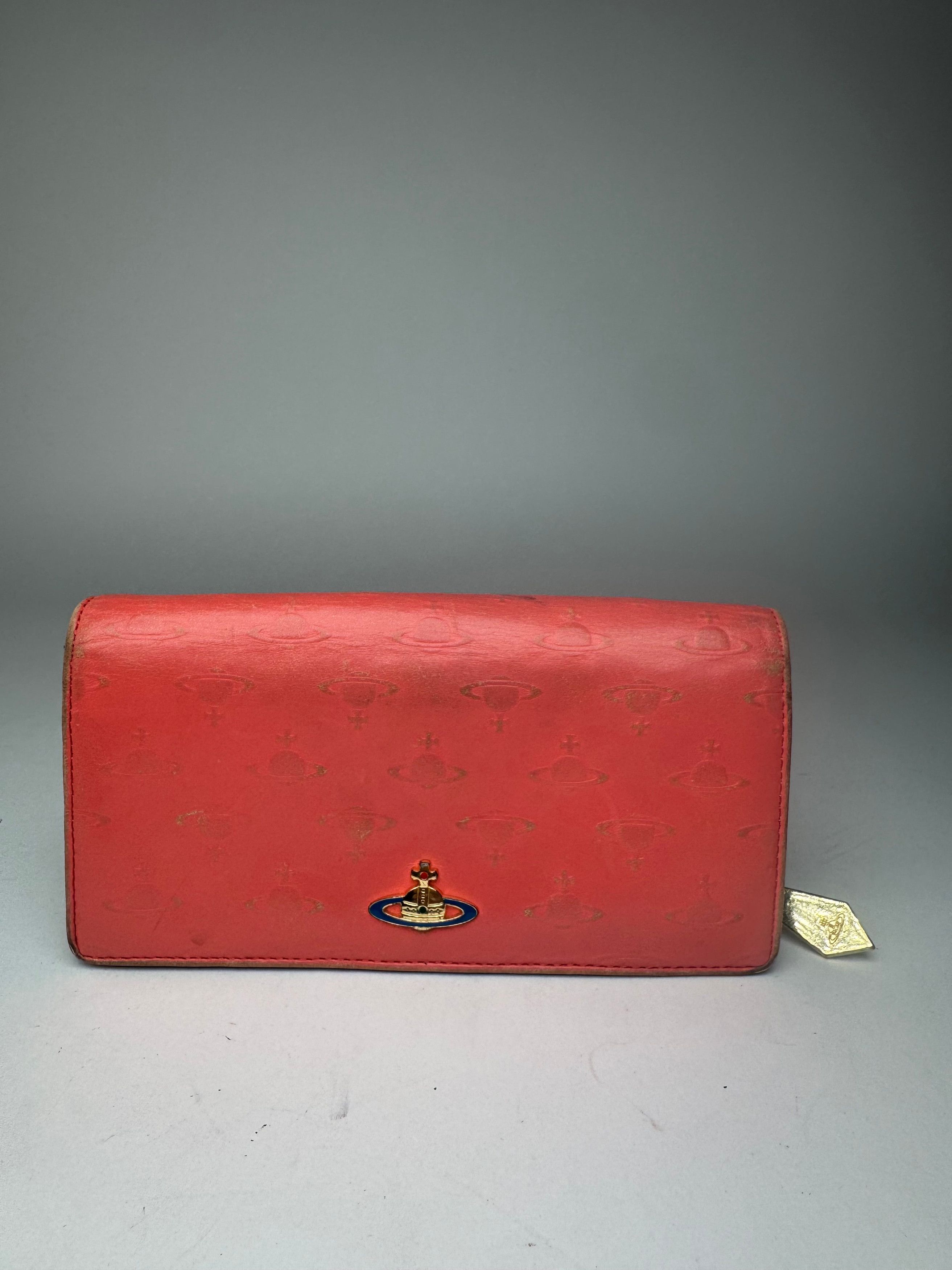 Vivienne Westwood Vintage Patent Leather Monogram wallet red Size ONE SIZE - 1 Thumbnail