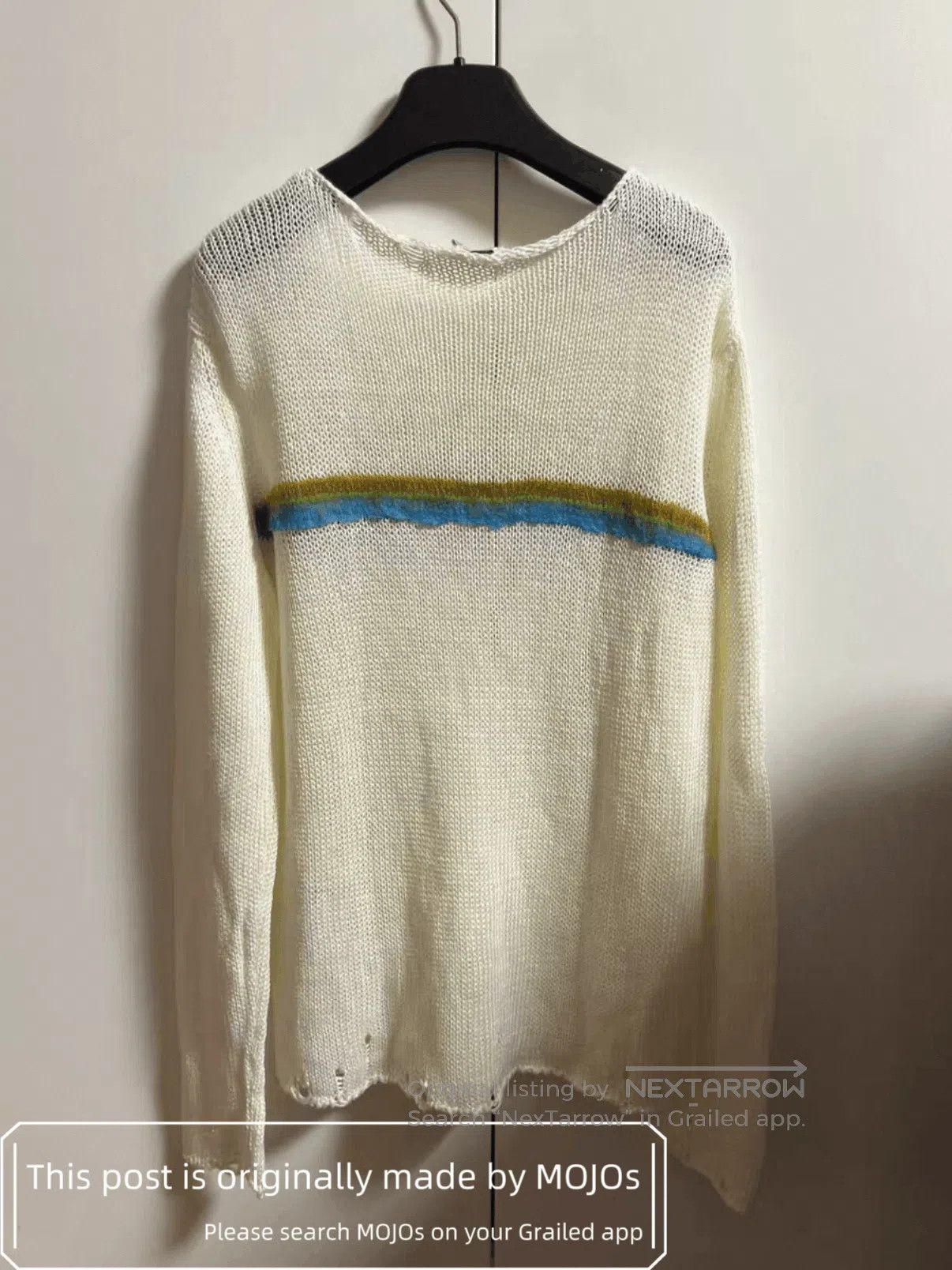 Saint Laurent Paris Saint Laurent Paris Linen Joint Mohair Knitwear mojos145924 Size US M / EU 48-50 / 2 - 5 Thumbnail