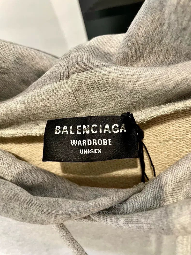 Balenciaga Balenciaga White Coke Embroidery Hooded Gray Sweatshirt Size US XS / EU 42 / 0 - 3 Thumbnail
