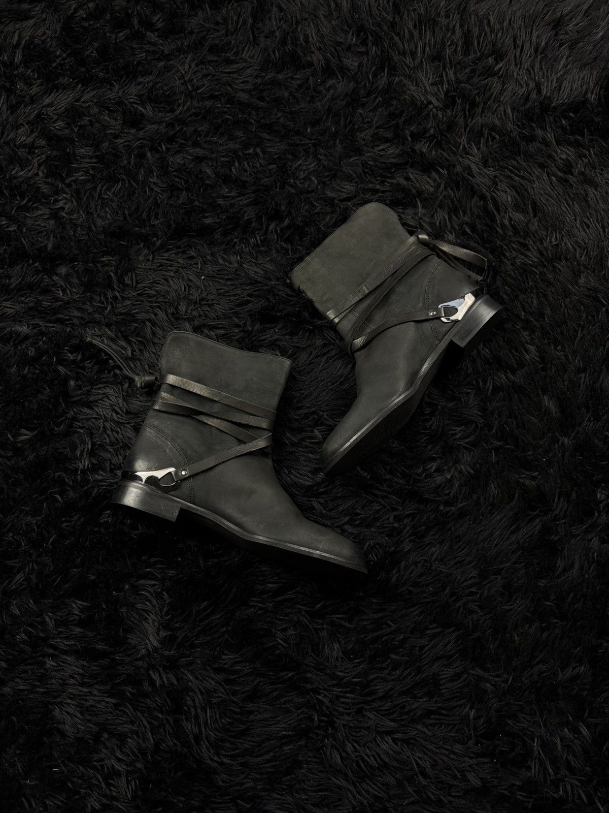 Hedi Slimane Hedi Slimane Style Avant Garde Archive Ankle Leather Boots Size US 7 / EU 40 - 5 Thumbnail