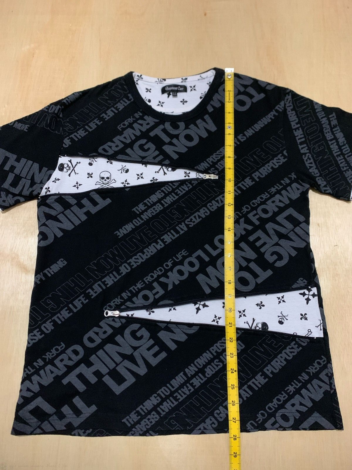If Six Was Nine × Japanese Brand × Le Grande Bleu (L.G.B.) Y2k Poem Beaumont Carr Skull Zipper Ifsixwasnine Punk style Size US L / EU 52-54 / 3 - 12 Thumbnail
