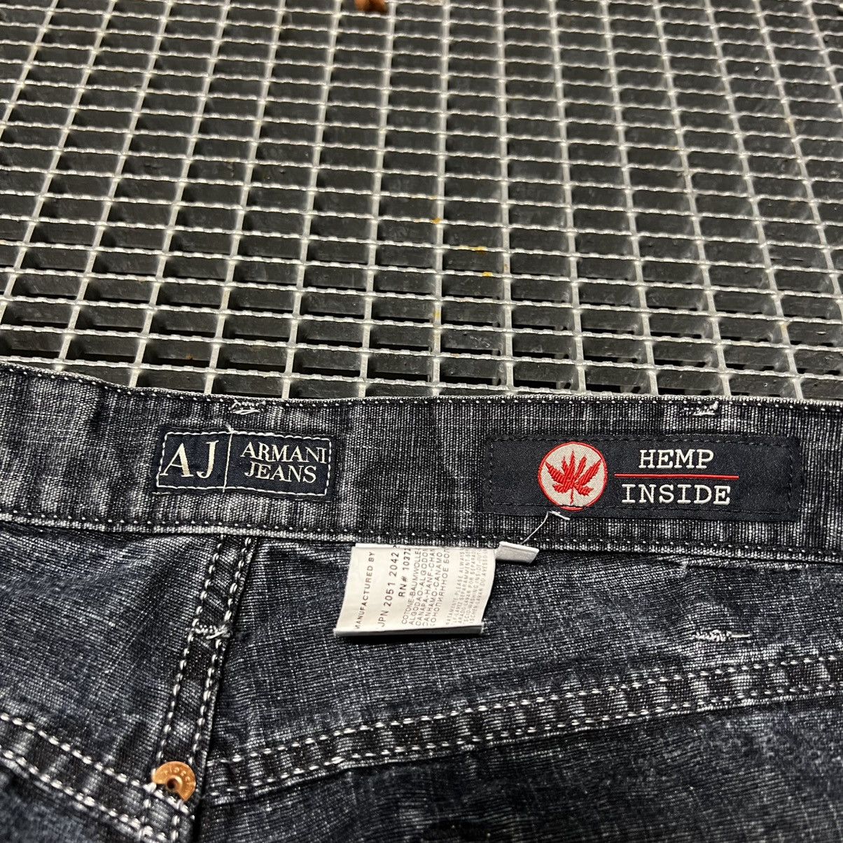 Armani Vintage Denim Jeans Armani Jeans Japan Stayle Big Logo Size US 36 / EU 52 - 10 Thumbnail