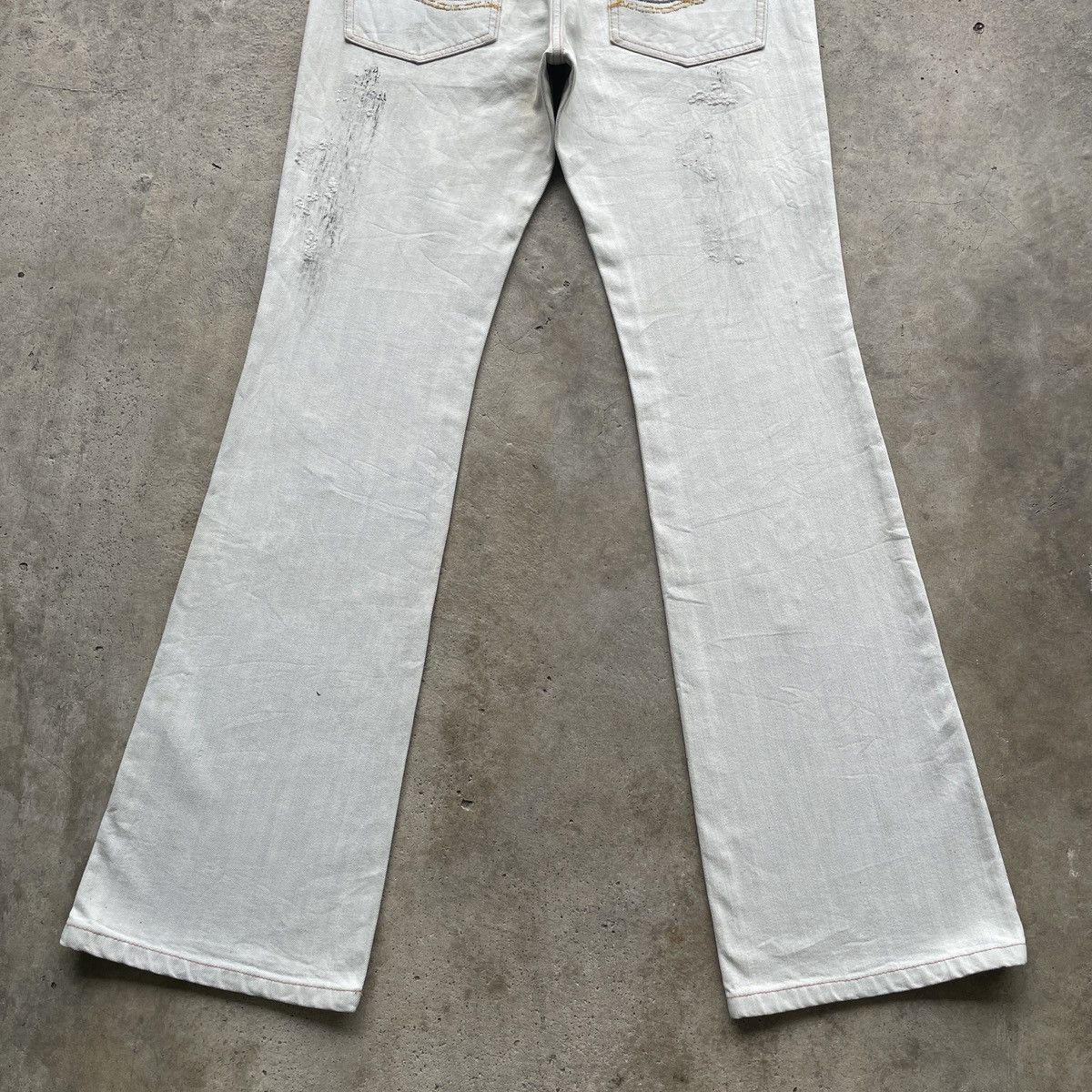 If Six Was Nine × Japanese Brand × Le Grande Bleu (L.G.B.) 291295=Homme Thrashed BOOTCUT Jeans FLARE Pants Denim W31 Size US 31 - 10 Thumbnail