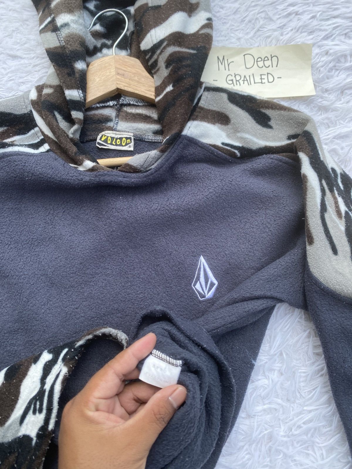 Volcom Rare Volcom Fleece Grey Hoodie Size US L / EU 52-54 / 3 - 13 Thumbnail