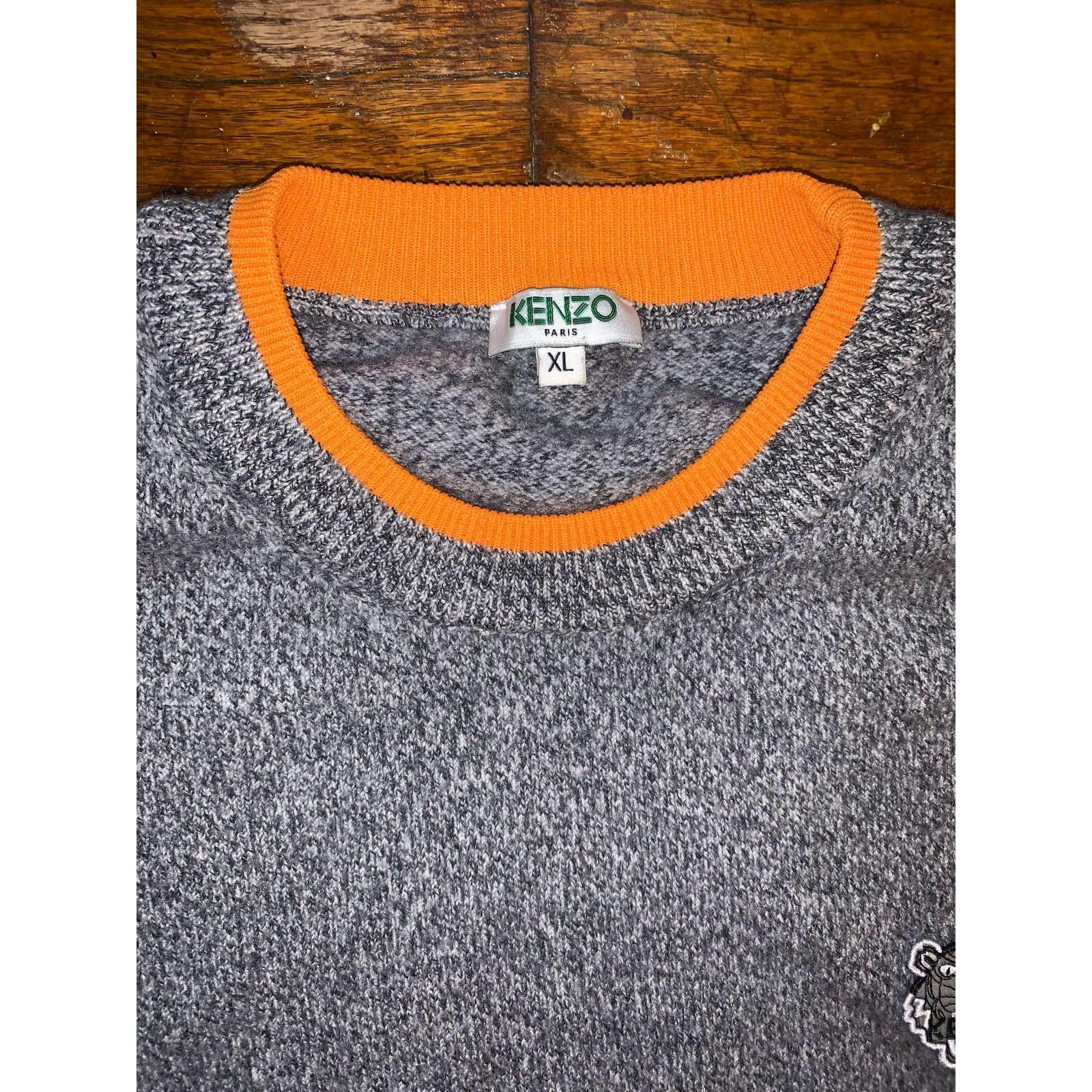 Kenzo Kenzo Tiger Sweatshirt Grey Orange Women XL Size XL / US 12-14 / IT 48-50 - 2 Thumbnail