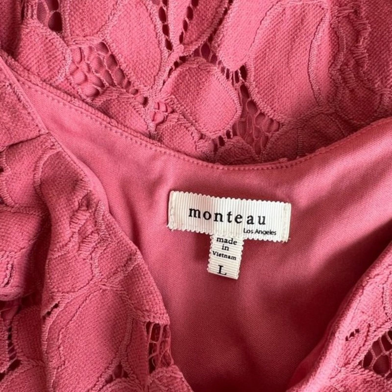 Other Monteau Pink Los Angeles Crop Top, L Size L / US 10 / IT 46 - 3 Thumbnail