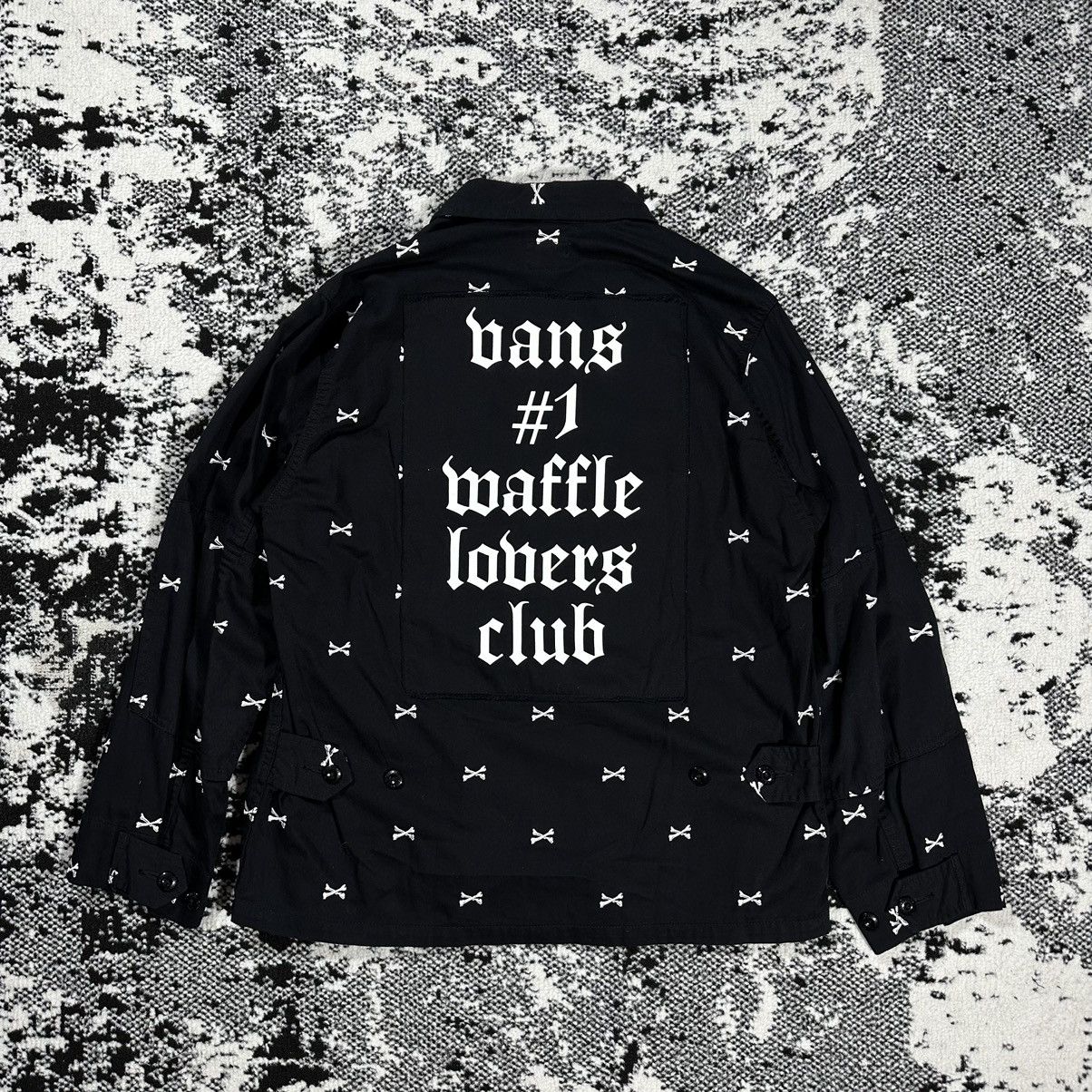 image of Jungle Long sleeve 03 Shirt Cotton Twill Vans Vault Bones 2016 in Black, Men's (Size Medium)
