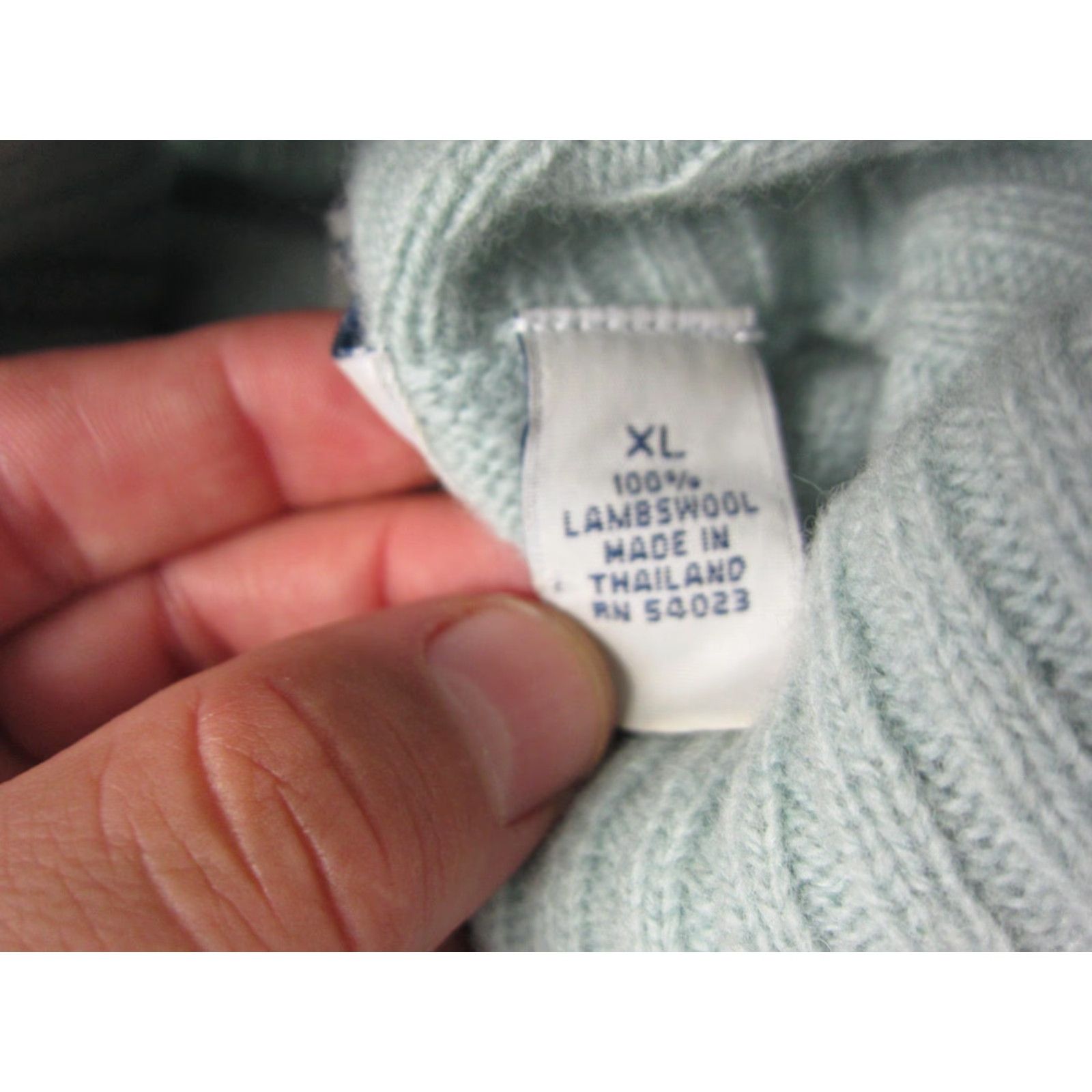 Old Navy VINTAGE Old Navy Sweater Women's XL Blue Turtleneck Wool Knit 90s Pullover Warm Casual Mens Womens Belts? Size XL / US 12-14 / IT 48-50 - 6 Thumbnail