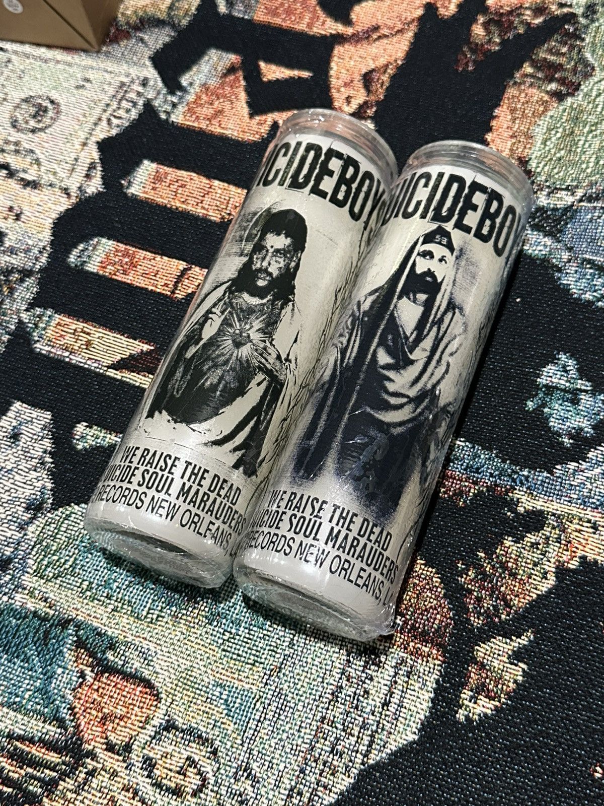 G59 Records G59, "SUICIDE SKULL MARAUDER CANDLE" (Scrim and Ruby) Size ONE SIZE - 2 Thumbnail