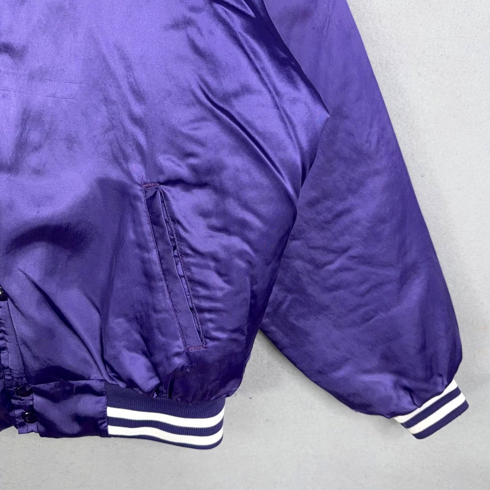 Vintage VINTAGE Nemesis Sportswear Elks Lodge Jacket Mens XL Purple Satin Varsity England? (No) Size US XL / EU 56 / 4 - 4 Thumbnail