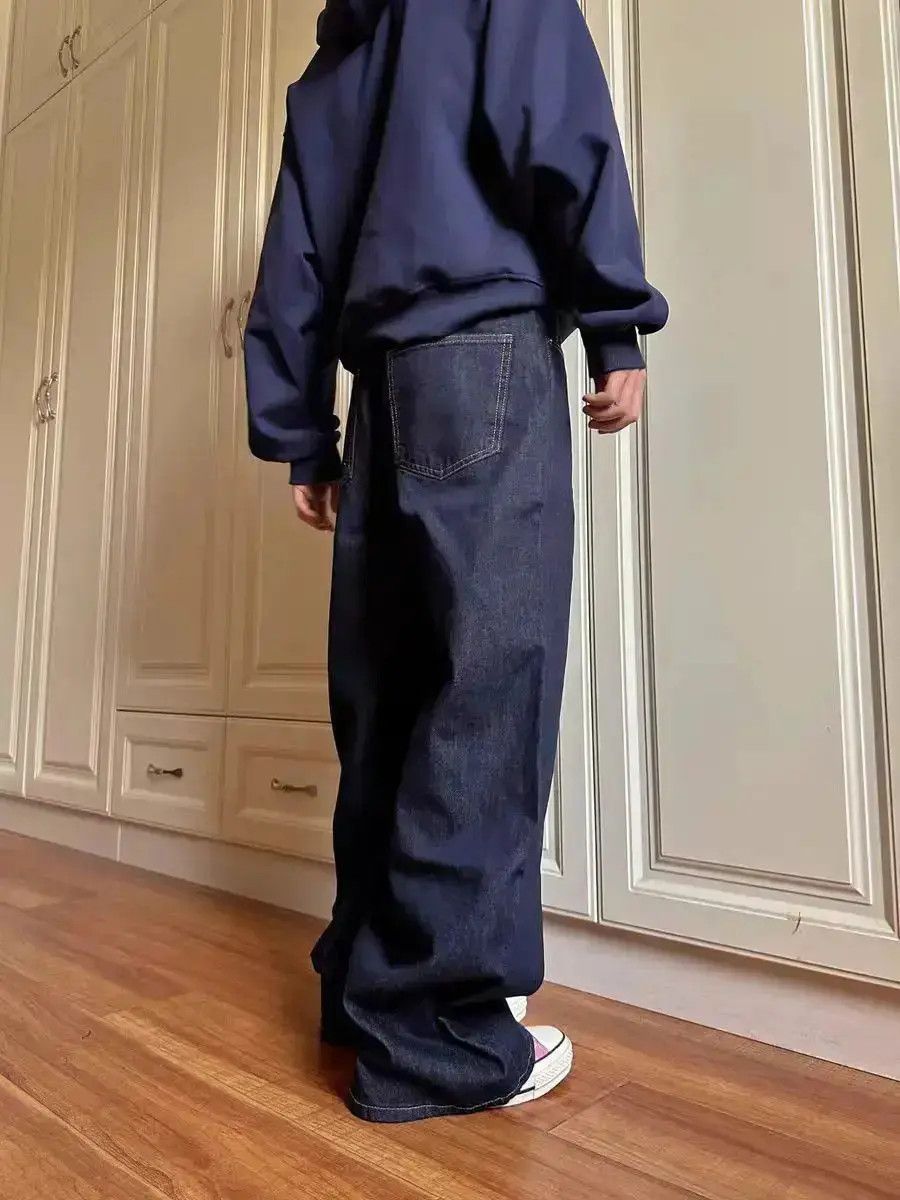 Japanese Brand Vintage street Y2K straight leg button up baggy jeans Size US 32 / EU 48 - 3 Thumbnail