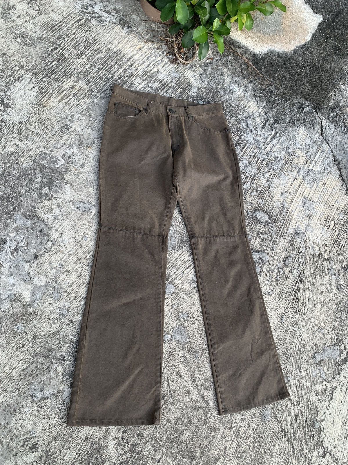 Michel Klein Flare michel klein waxed pants Size 31" - 2 Thumbnail