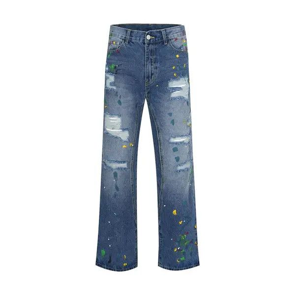 VIBE paint fade flare damaged jeans Size US 30 / EU 46 - 1 Thumbnail