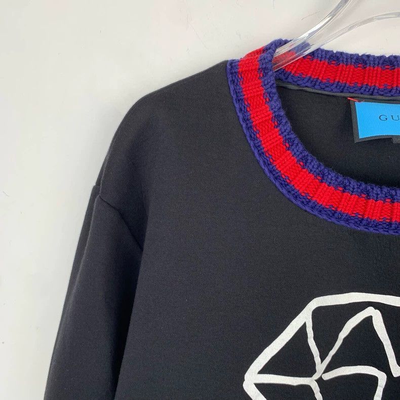 Gucci Gucci Black Round Neck Sweatshirt-2507 Size US L / EU 52-54 / 3 - 2 Thumbnail