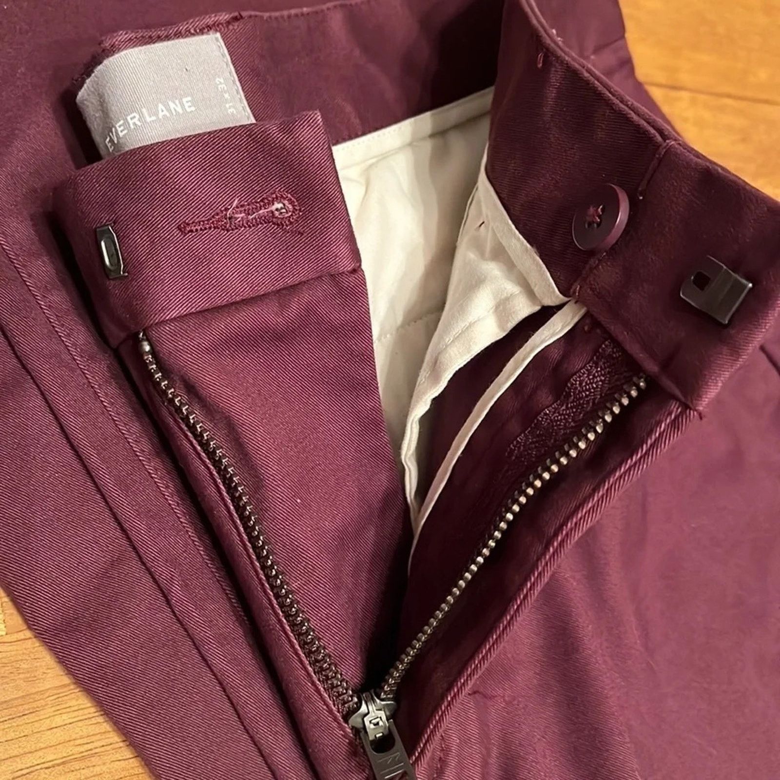 Everlane Everlane straight leg pants, size 31x32. Its is a front zip. Size 31" - 6 Thumbnail