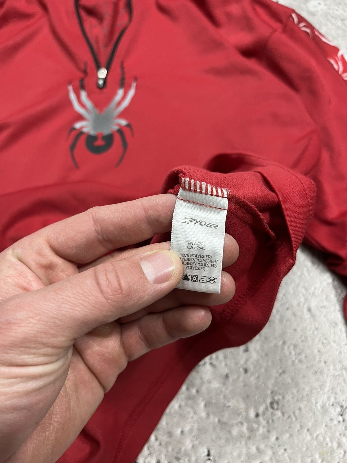 Spyder Spyder Red Quarter Zip Pullover Spider Graphic Long Sleeve S Size US S / EU 44-46 / 1 - 10 Thumbnail