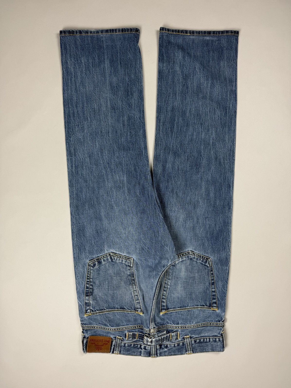 Pike Brothers Pike Brothers Men’s Selvedge Denim Back Buckle Jeans Size 33 Size US 33 - 12 Thumbnail
