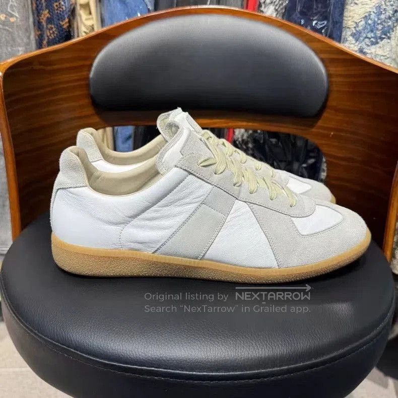 Maison Margiela Maison Margiela White Casual Sneakers. Size US 10.5 / EU 43-44 - 3 Thumbnail