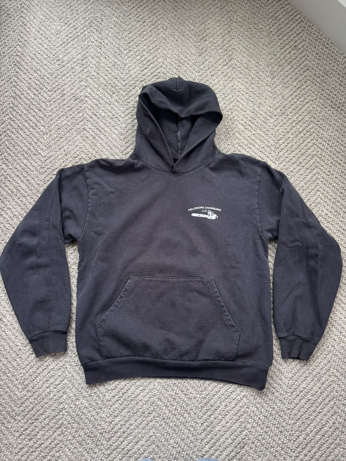 Vintage Fieldwork Faded Black Hoodie Size US L / EU 52-54 / 3 - 1 Thumbnail