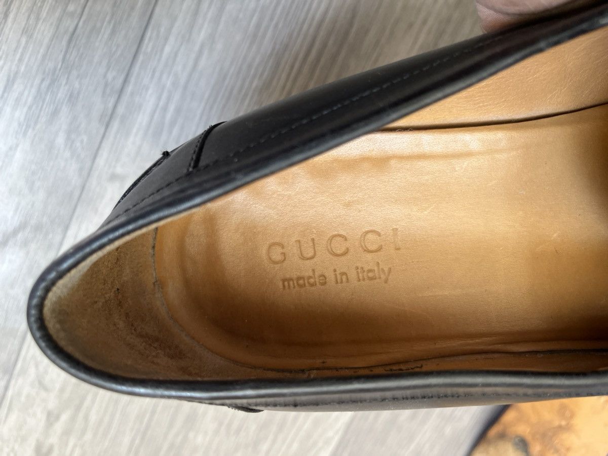 Gucci Gucci horsebit black leather loafers sz uk 9.5 Size US 10.5 / EU 43-44 - 12 Thumbnail