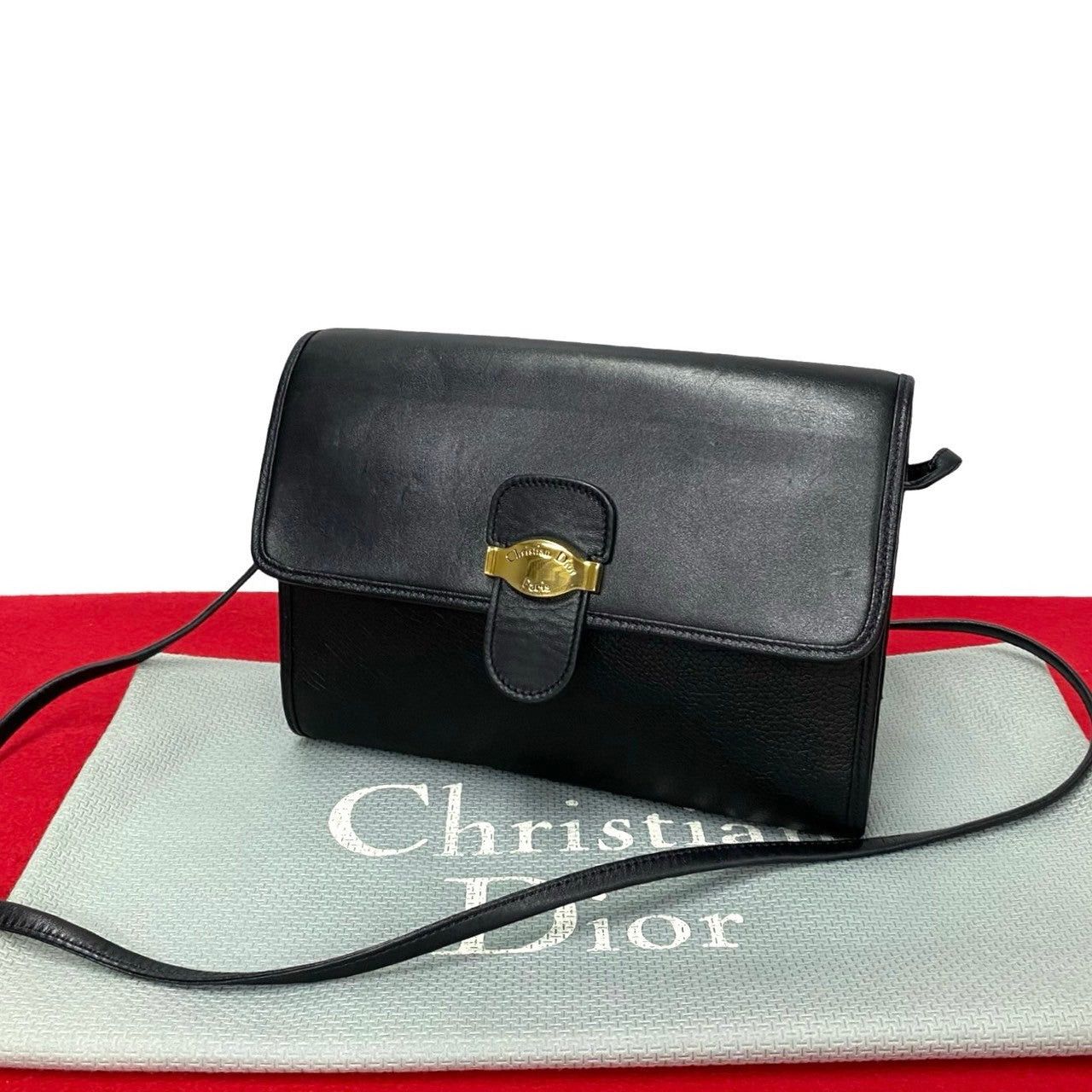 Dior Dior Shoulder Bag Black Leather Size ONE SIZE - 1 Thumbnail