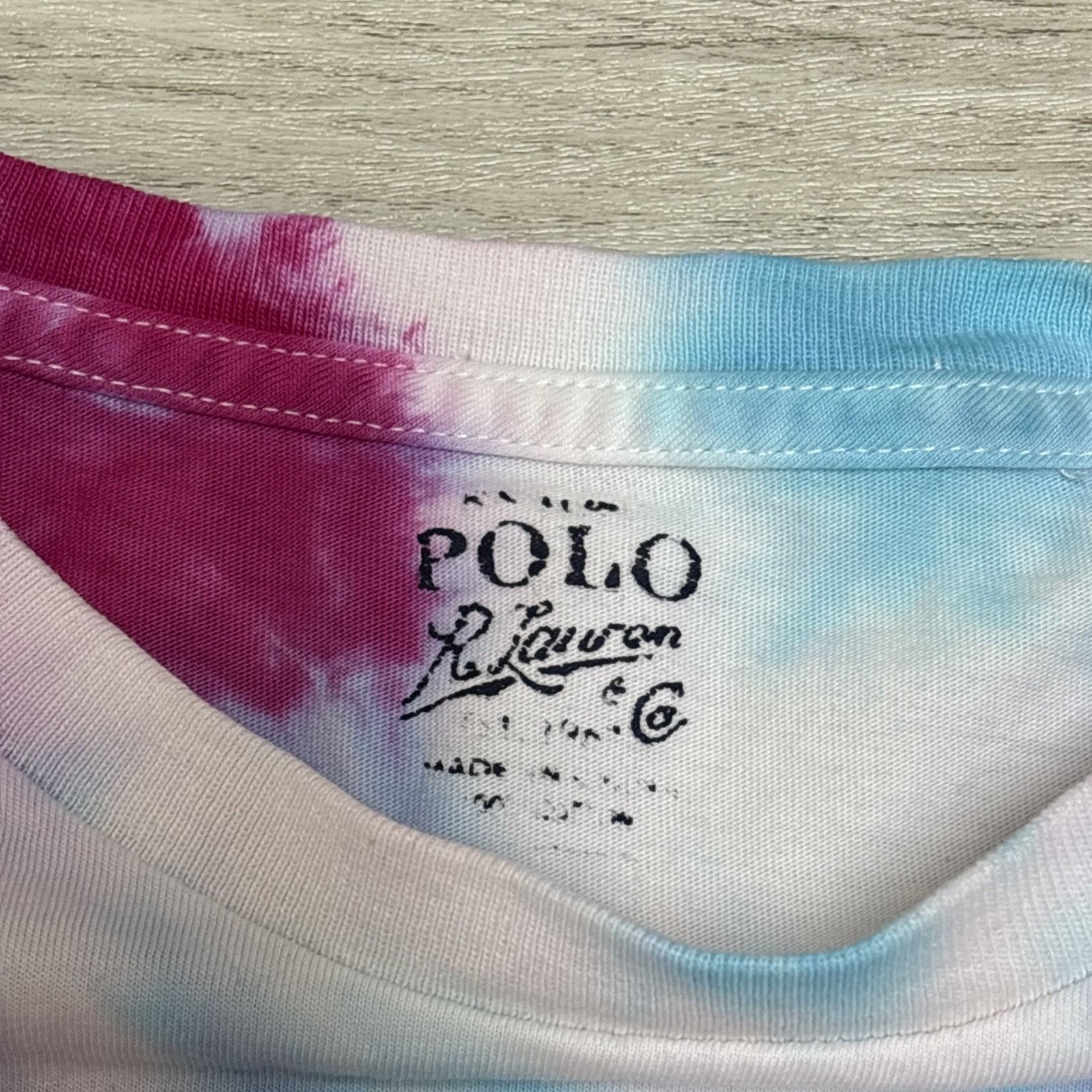 Polo Ralph Lauren Vtg Polo Ralph Lauren Shirt Mens L Tie Dye Swirl Pony Tee Si Size US L / EU 52-54 / 3 - 6 Thumbnail
