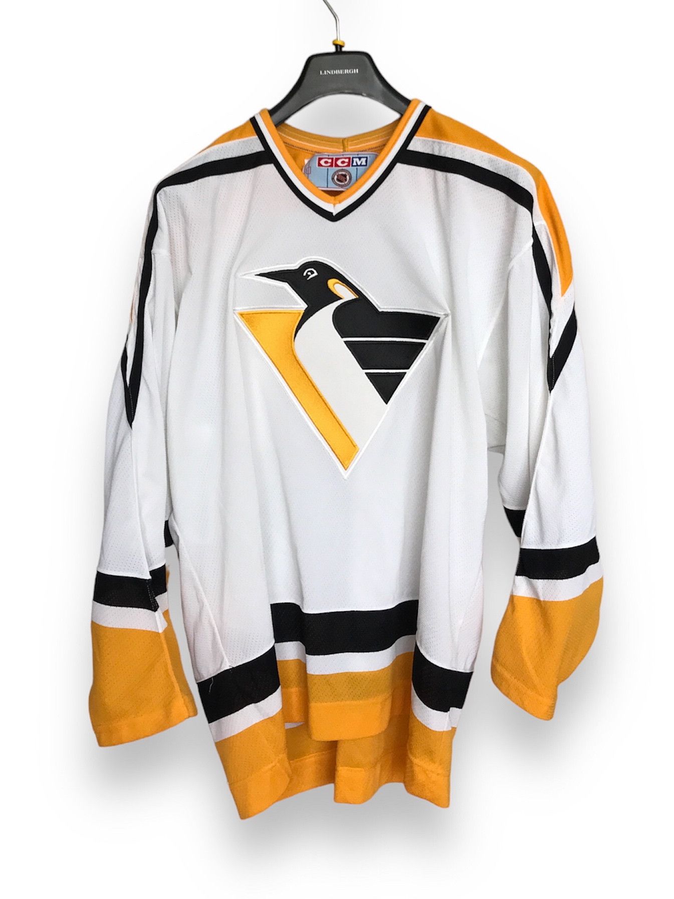 Ccm VINTAGE PITTSBURGH NHL MASKA / CCM JERSEY MADE IN CANADA Size US XL / EU 56 / 4 - 1 Thumbnail