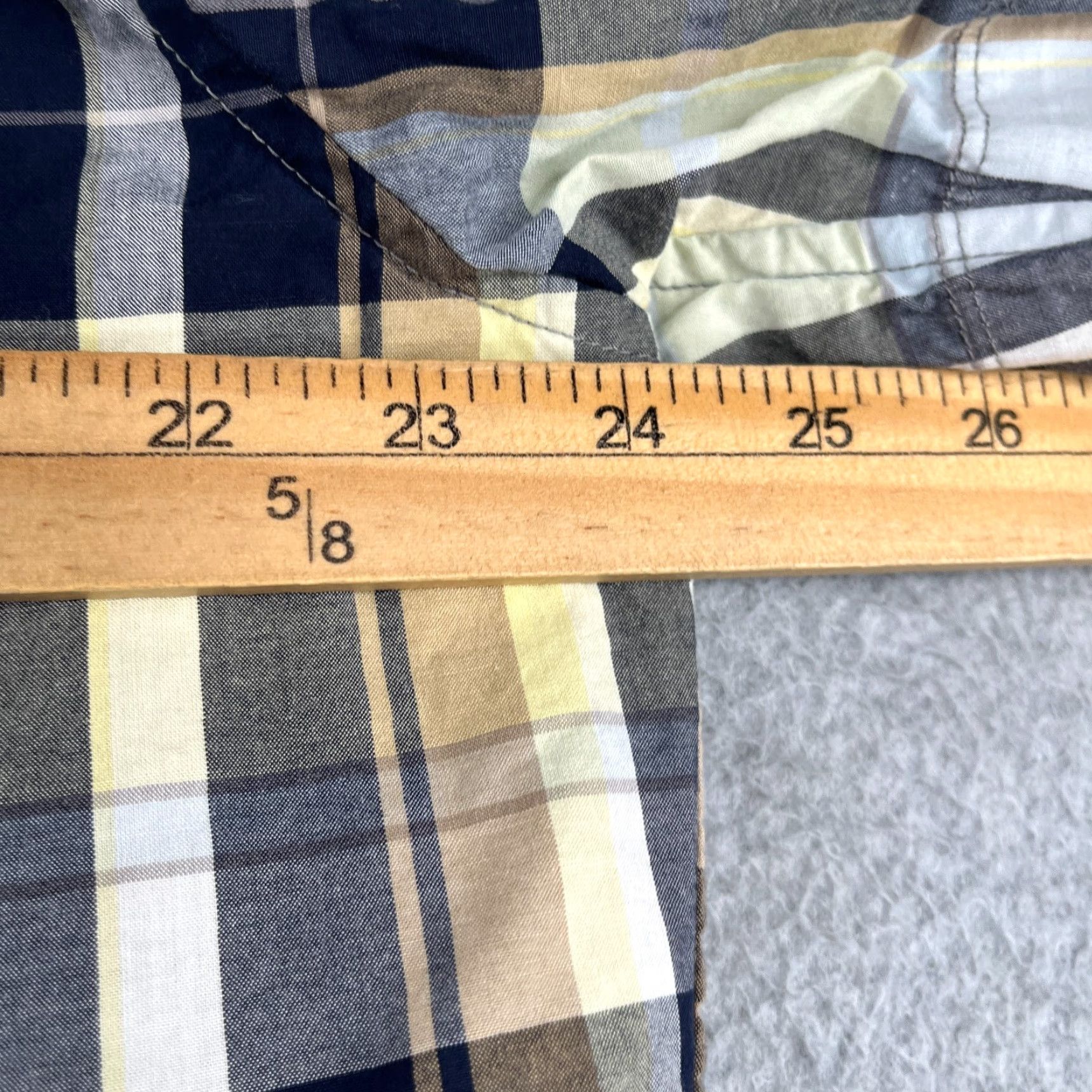 Timberland Timberland Plaid Shirt Regular Fit Short Sleeve Button-Up XL Mens Multicolor Black Gold Pocket Size US XL / EU 56 / 4 - 7 Thumbnail