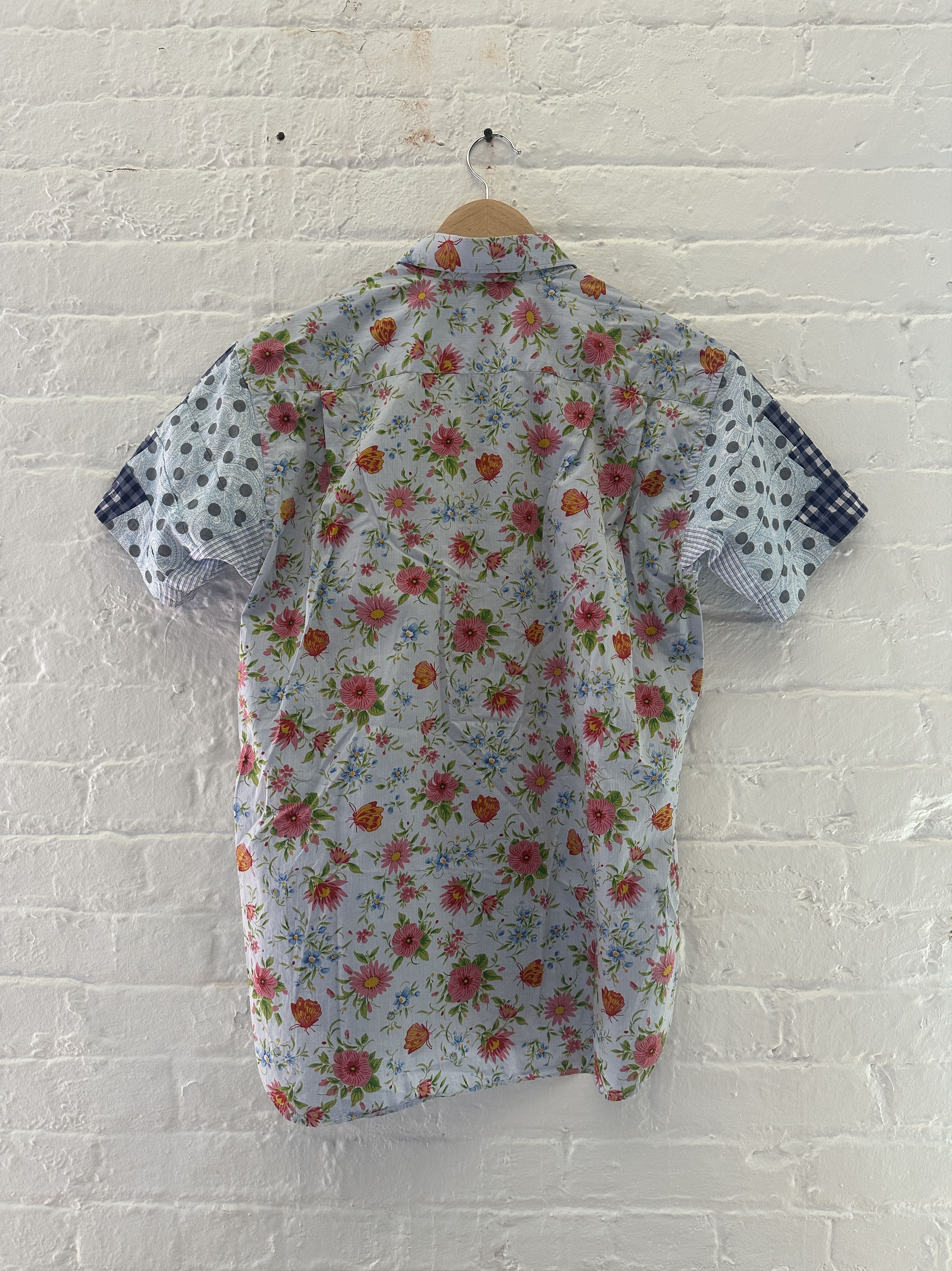 Comme des Garcons Comme des Garcons SHIRT Multi Media Short Sleeve Button Up Size US XS / EU 42 / 0 - 4 Thumbnail