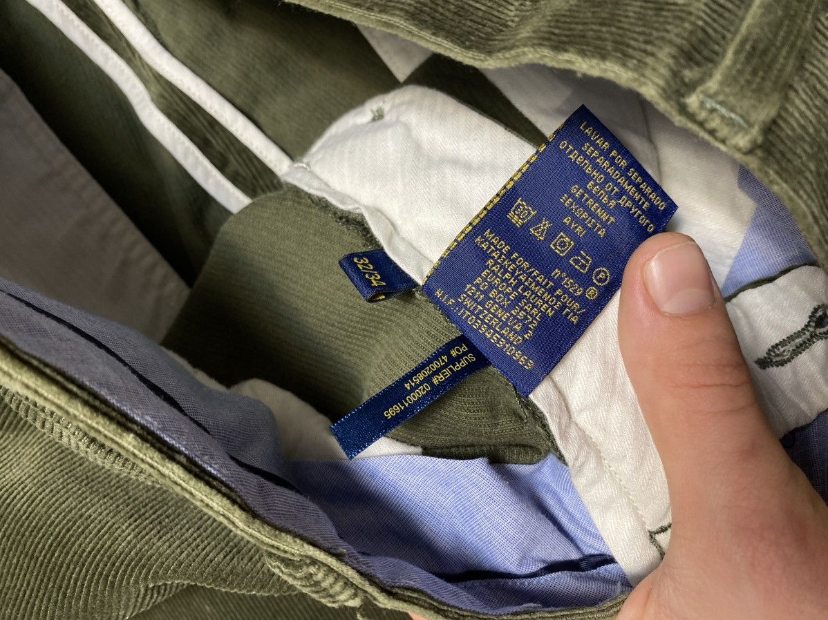 Ralph Lauren Ralph Lauren Corduroy Pants, Olive Green Slim Fit Size US 32 / EU 48 - 4 Thumbnail
