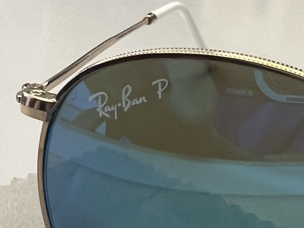 RayBan Ray Ban Gold plated round frame + Polarized lenses Size ONE SIZE - 8 Thumbnail