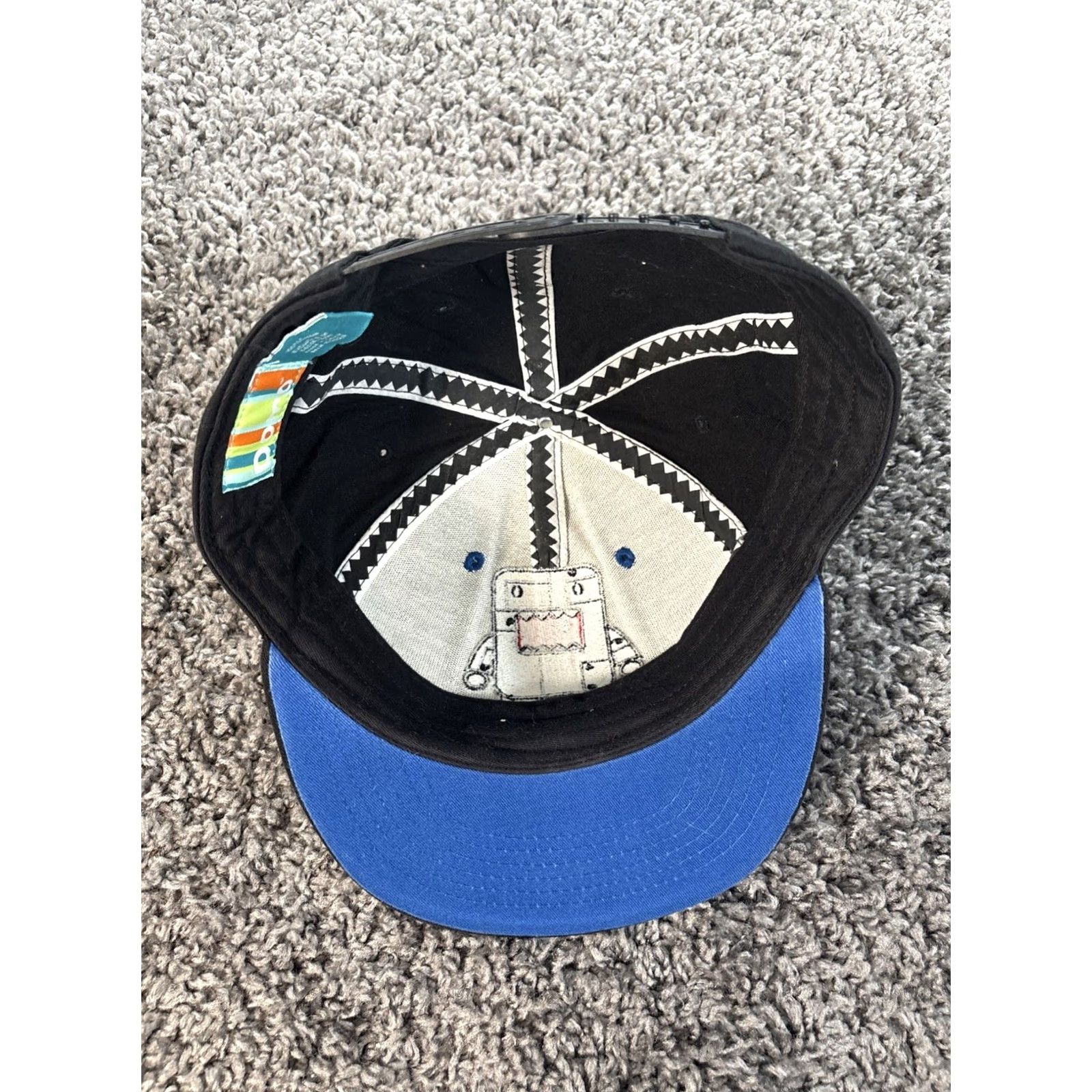 Vintage VINTAGE Y2K Furry Domo SnapBack Hat Robot Robo Blue Graphic Adjustable Hat Mens One Size Brown Polyester Fur Size ONE SIZE - 5 Thumbnail