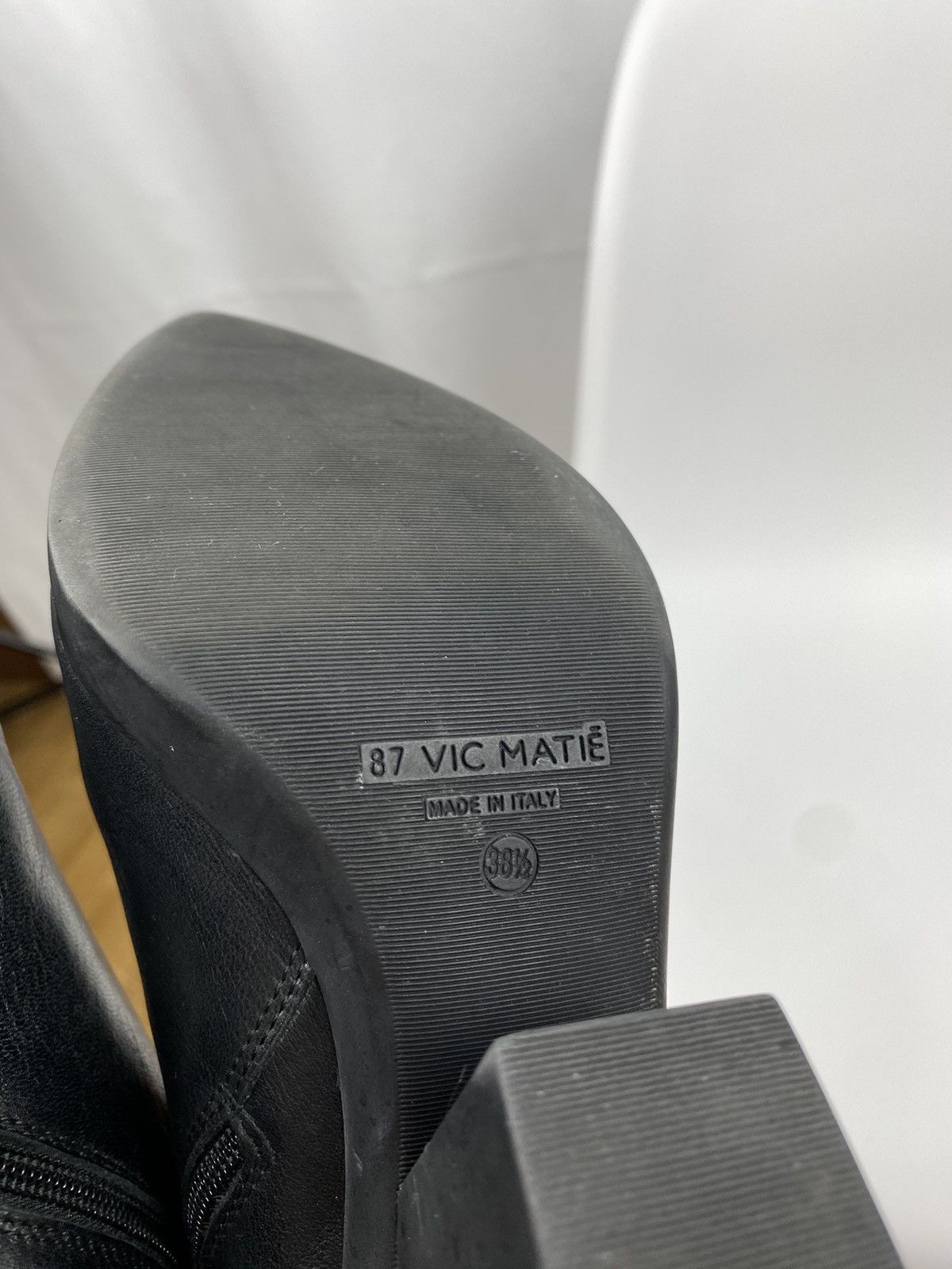 Vic Matie 87 Genuine Leather Bootie Ankle Zip size 38,5